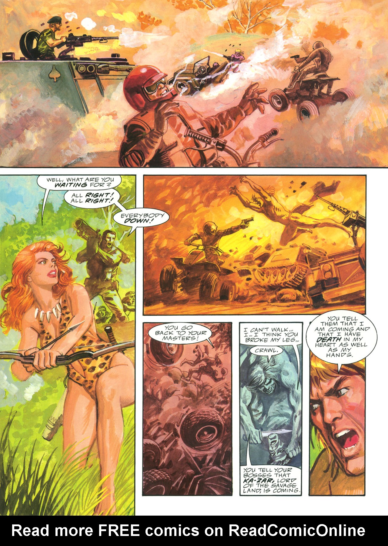 Read online Marvel Graphic Novel comic -  Issue #62 - Ka-Zar - Guns of the Savage Land - 42