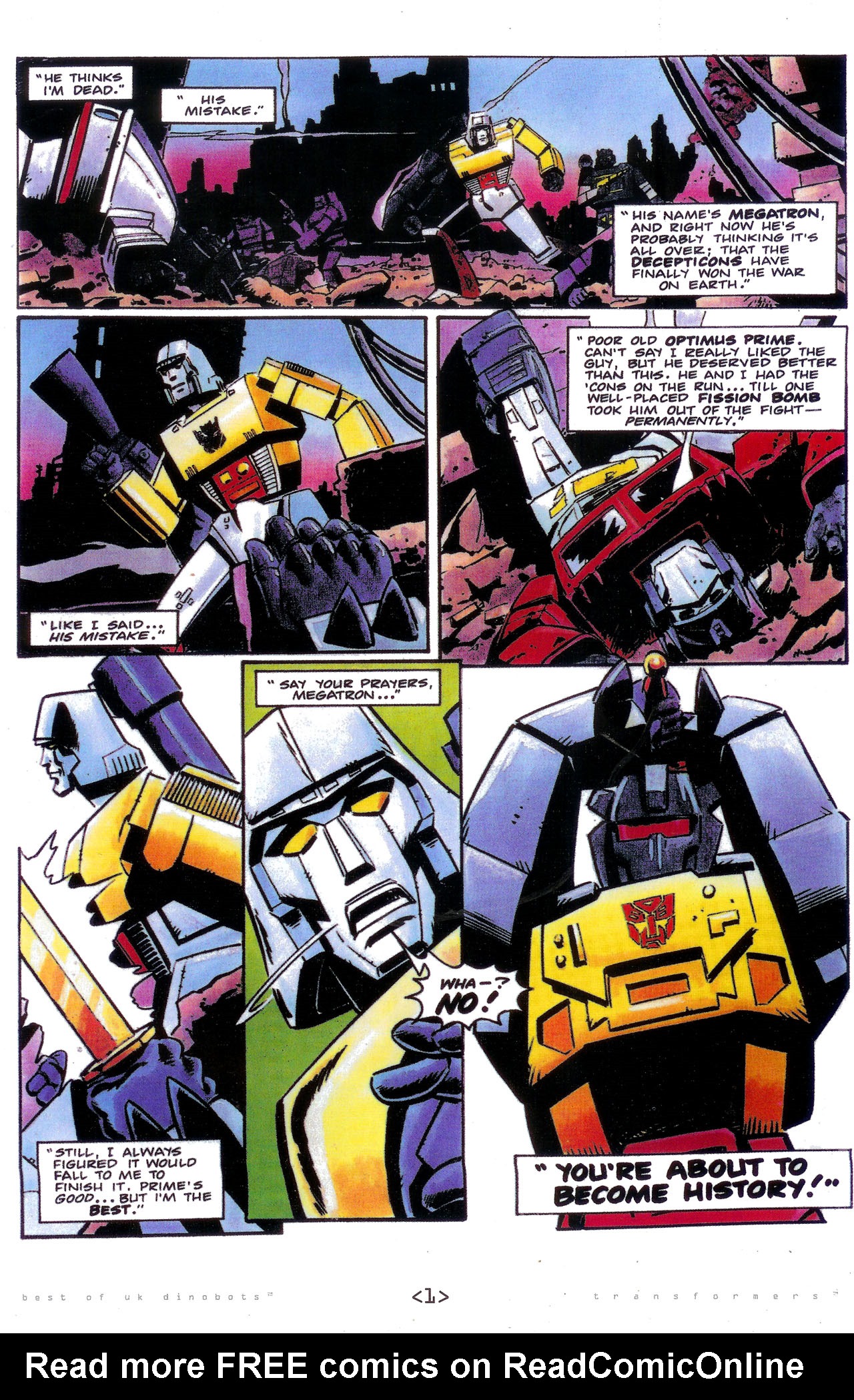 Read online The Transformers: Best of UK: Dinobots comic -  Issue #4 - 4