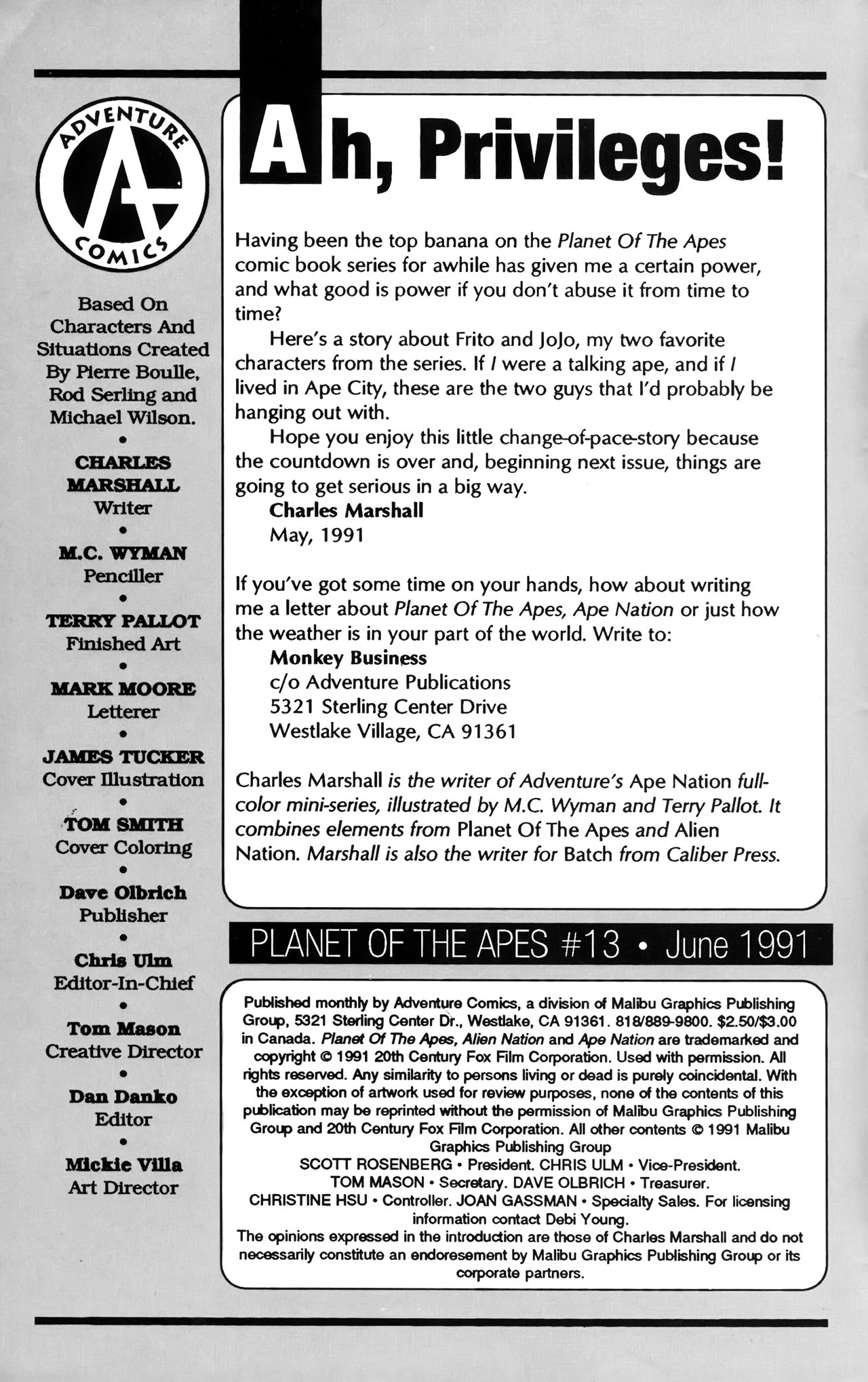 Read online Planet of the Apes (1990) comic -  Issue #13 - 2