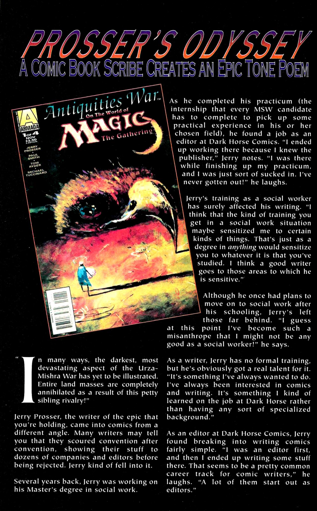 Read online Urza-Mishra War on the World of Magic: The Gathering comic -  Issue #2 - 56