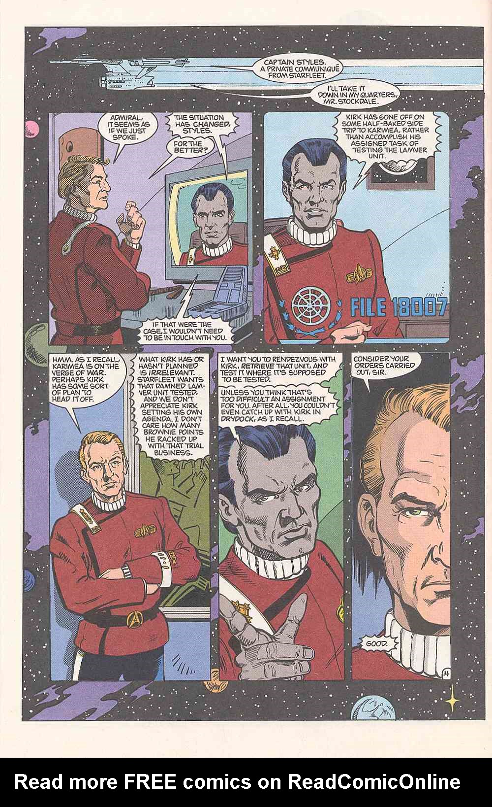 Read online Star Trek (1989) comic -  Issue #14 - 17