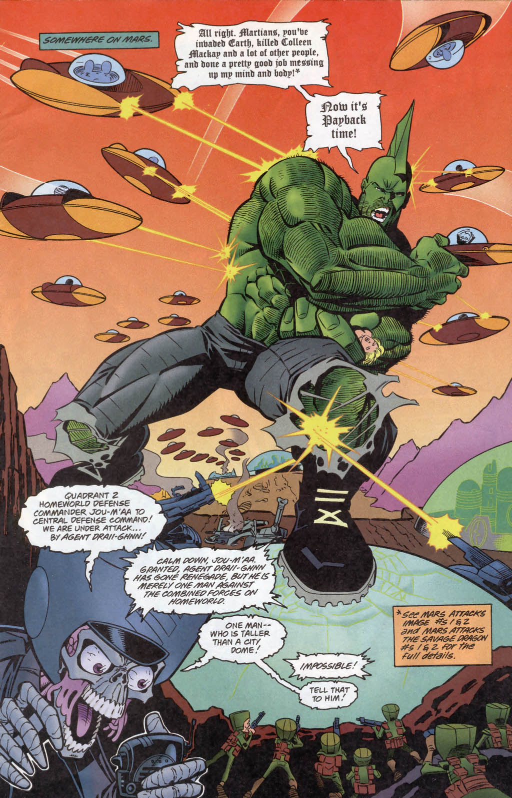Read online Mars Attacks The Savage Dragon comic -  Issue #3 - 3