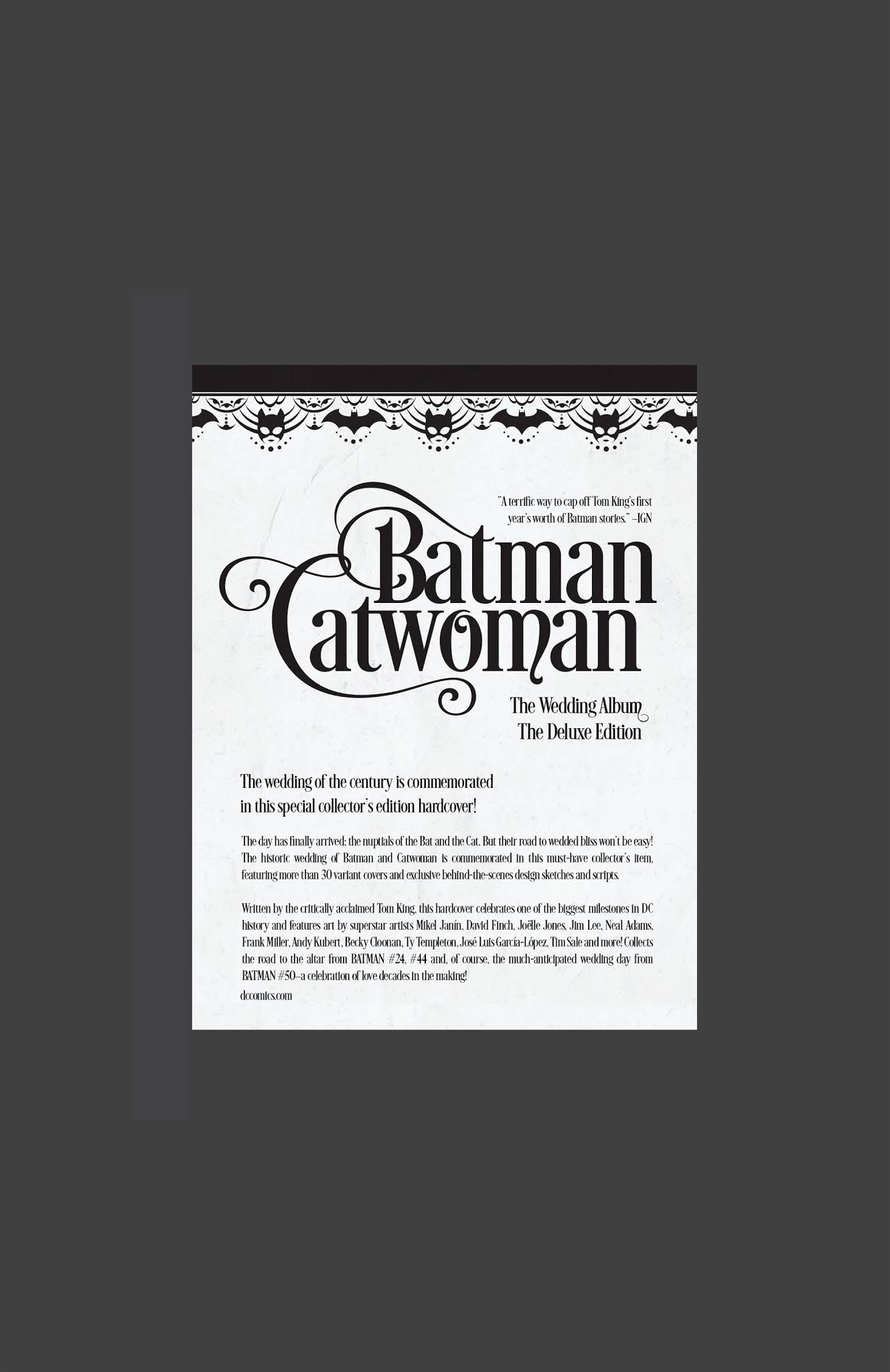 Read online Batman/Catwoman: The Wedding Album: The Deluxe Edition comic -  Issue # TPB - 134