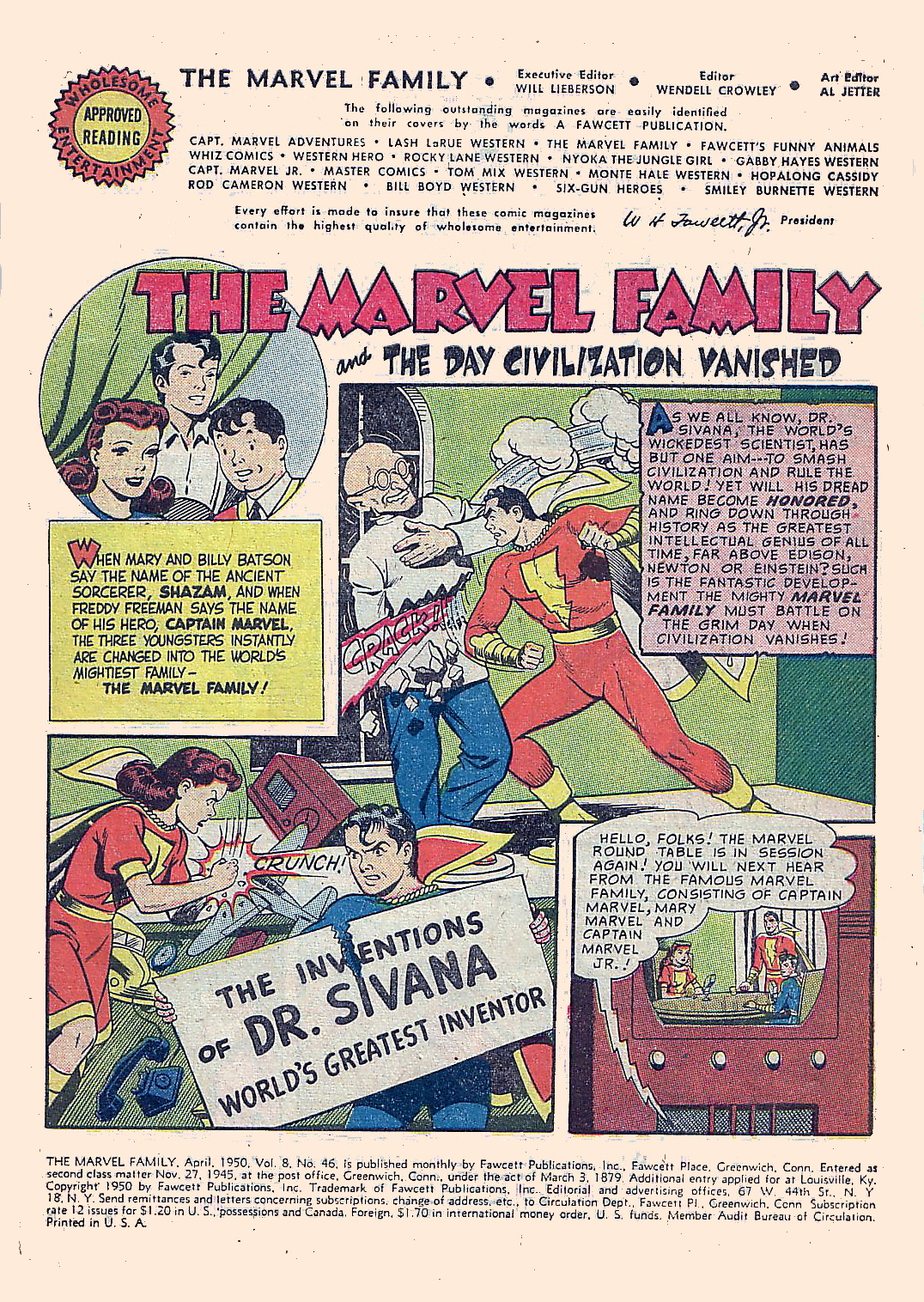 Read online The Marvel Family comic -  Issue #46 - 3