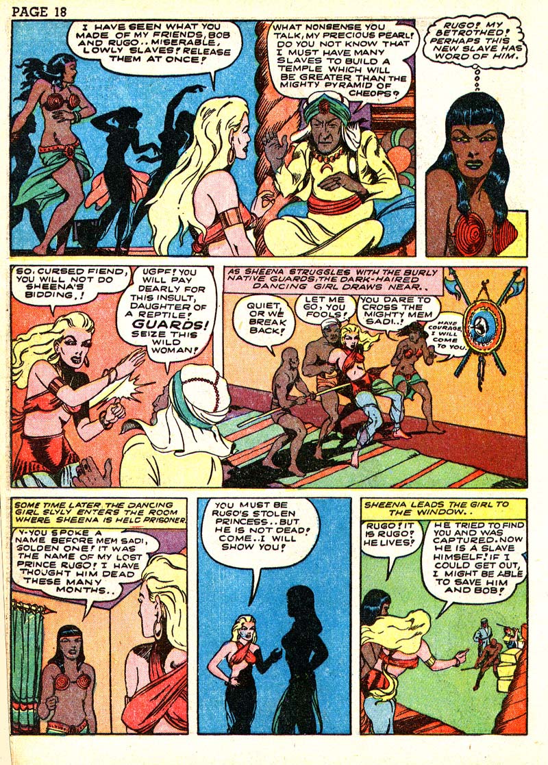 Read online Sheena, Queen of the Jungle (1942) comic -  Issue #3 - 21