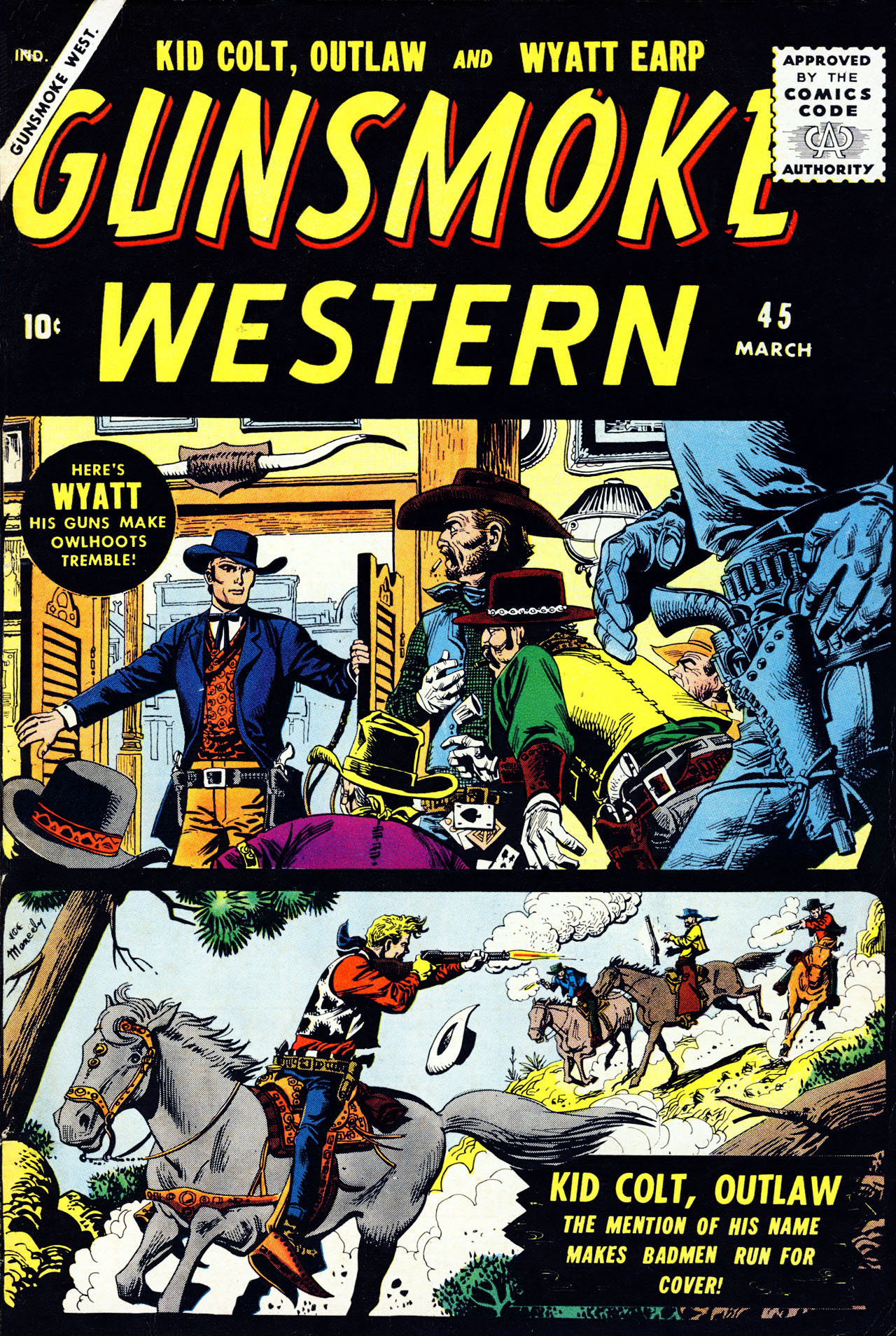 Read online Gunsmoke Western comic -  Issue #45 - 1