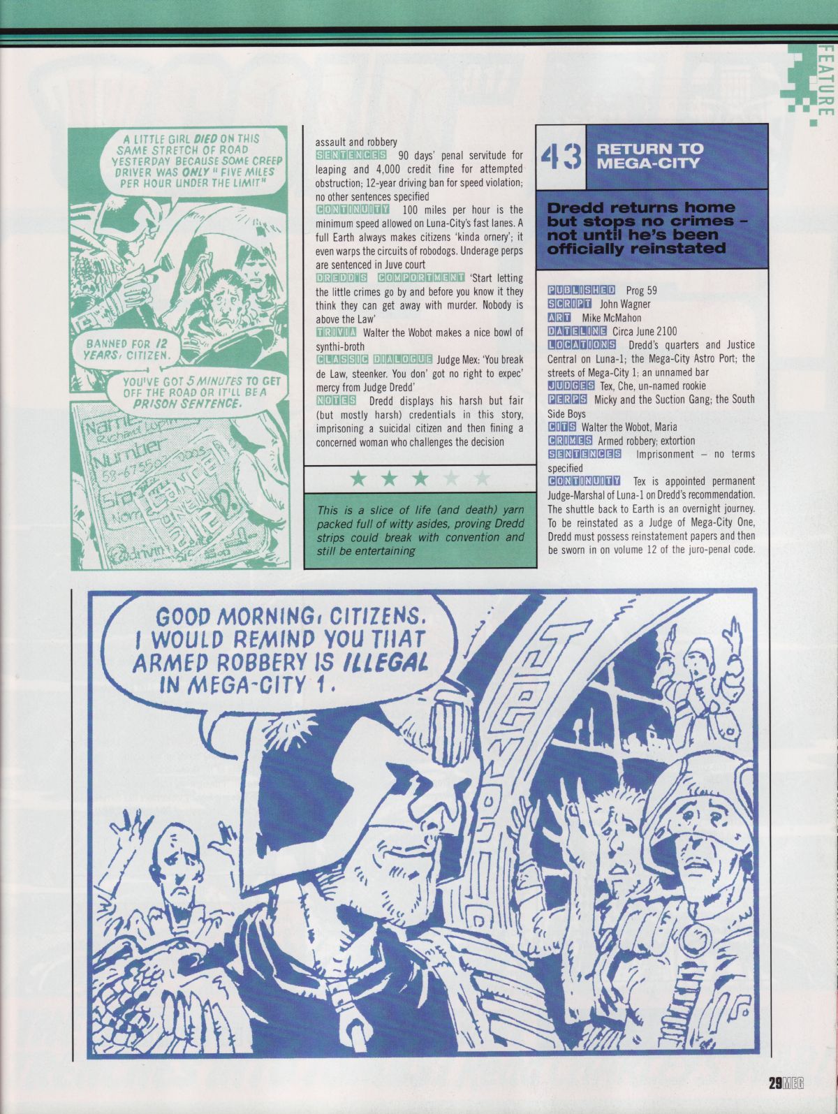 Read online Judge Dredd Megazine (Vol. 5) comic -  Issue #217 - 29