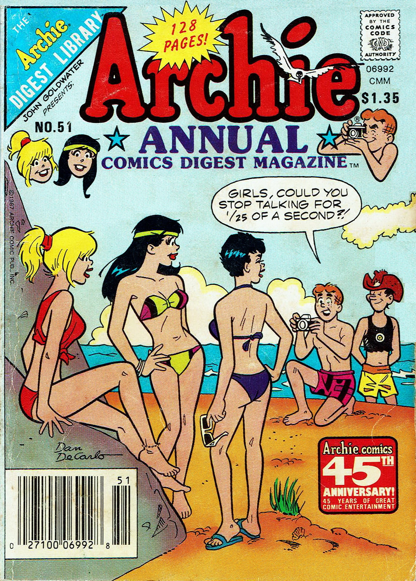 Read online Archie Annual Digest Magazine comic -  Issue #51 - 1