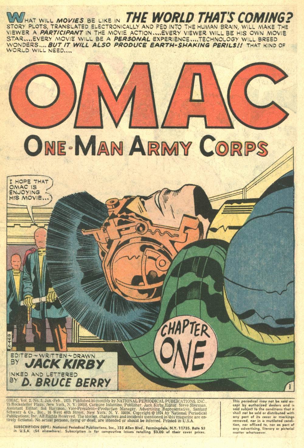 Read online OMAC (1974) comic -  Issue #3 - 2