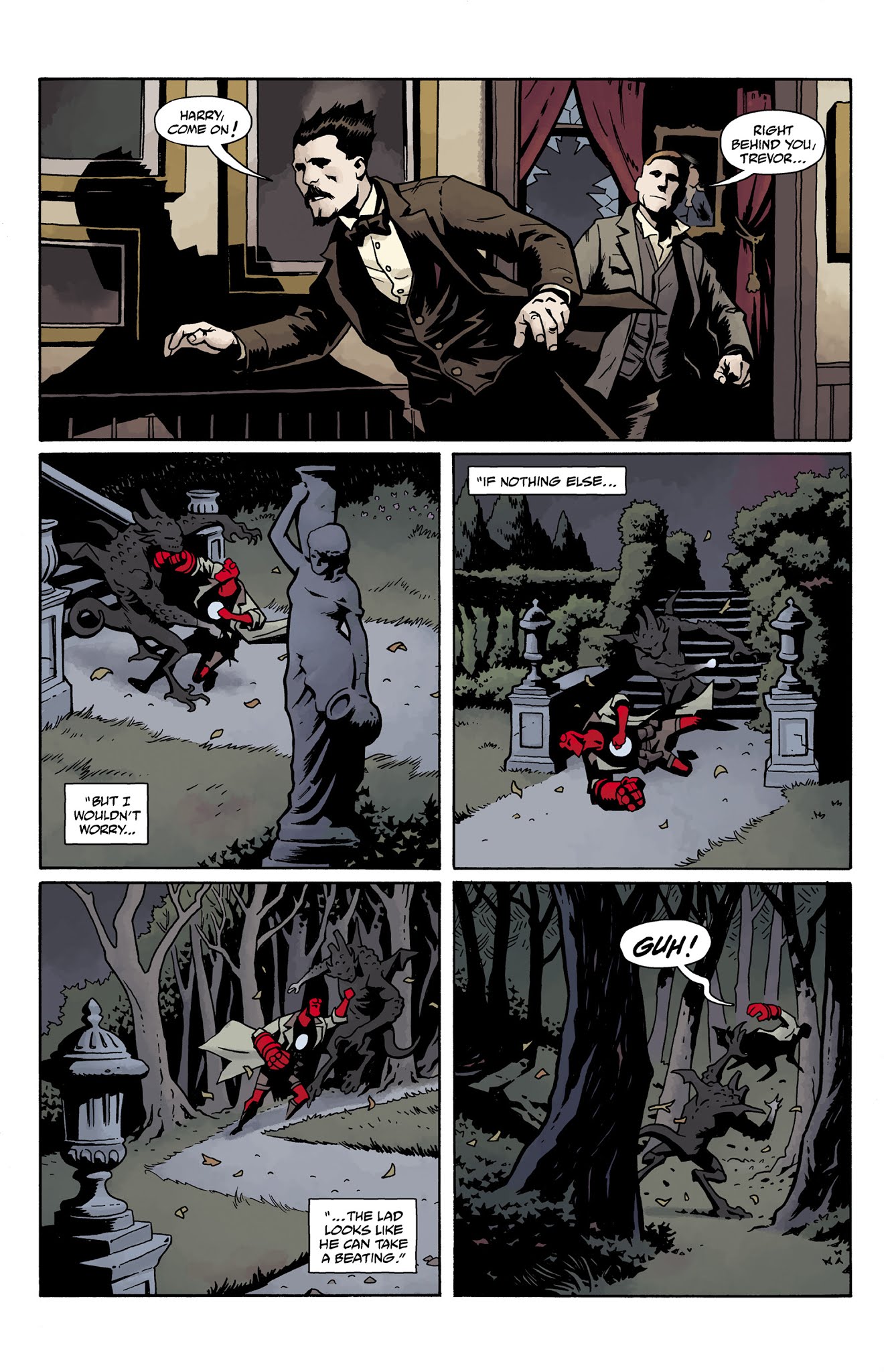 Read online Hellboy and the B.P.R.D.: 1953 - The Phantom Hand & the Kelpie comic -  Issue # Full - 12