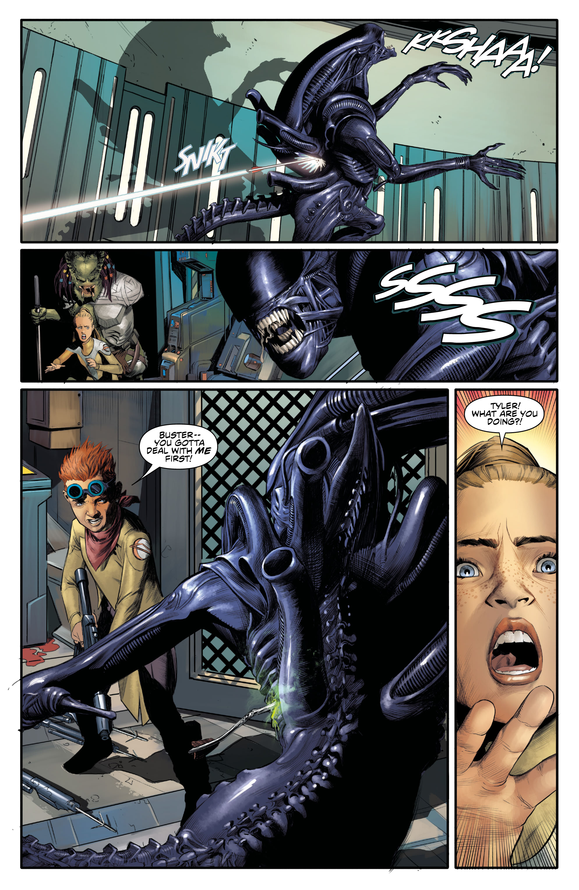 Read online Alien vs. Predator: Thicker Than Blood comic -  Issue # _TPB - 66
