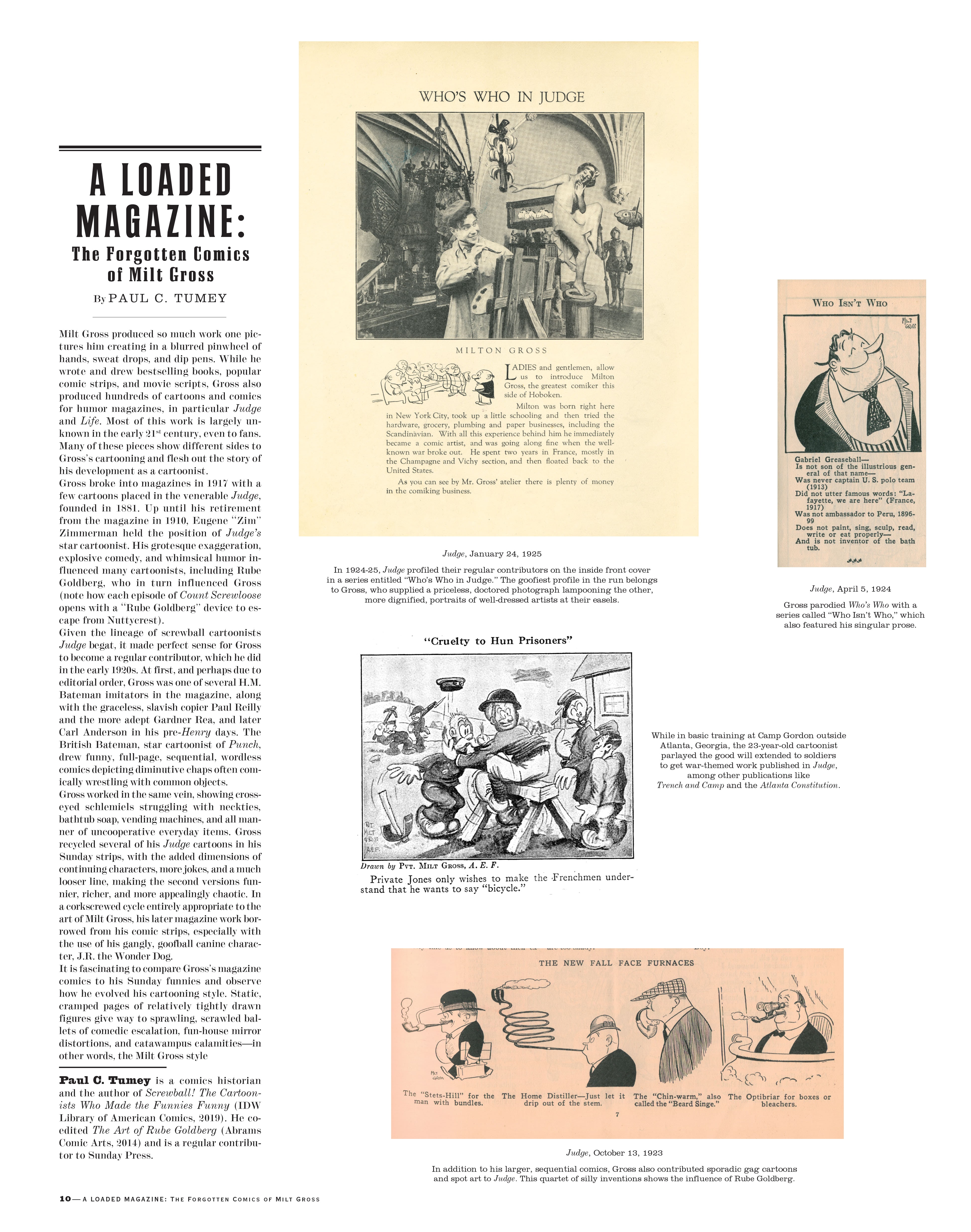 Read online Gross Exaggerations: The Meshuga Comic Strips of Milt Gross comic -  Issue # TPB - 10