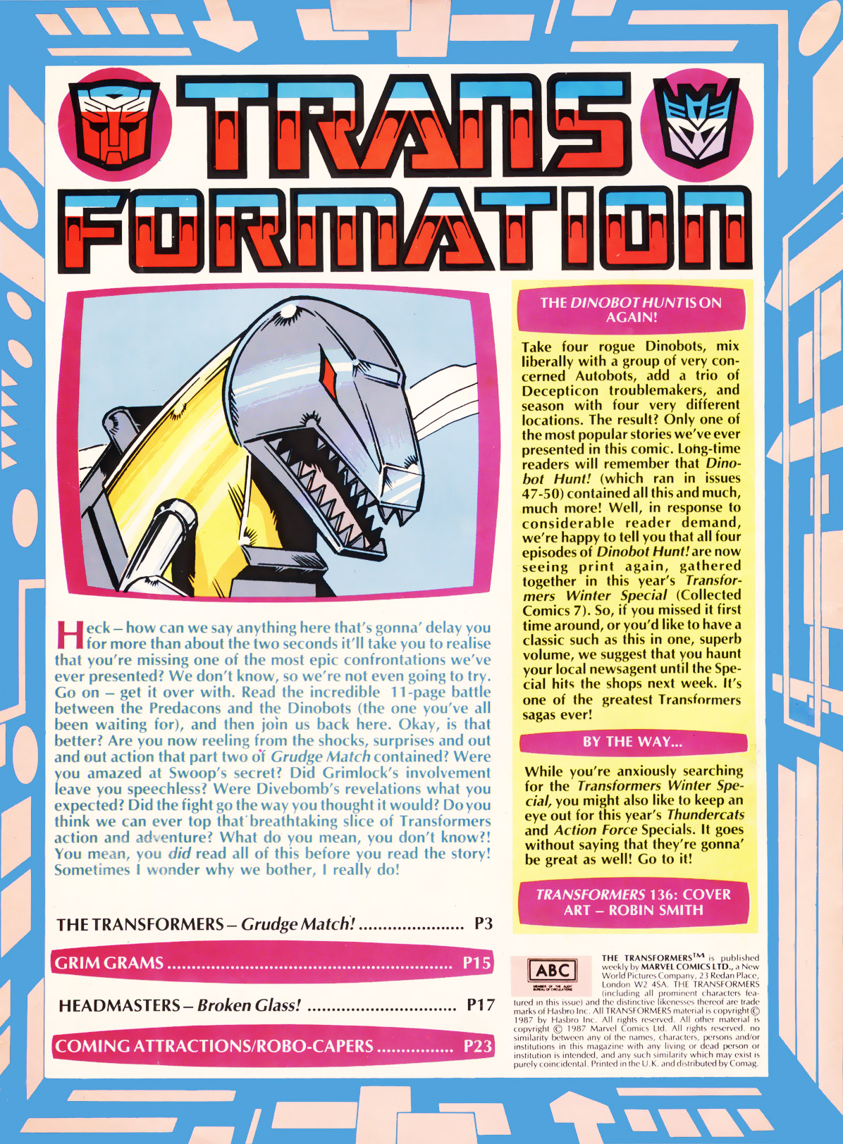 Read online The Transformers (UK) comic -  Issue #136 - 2