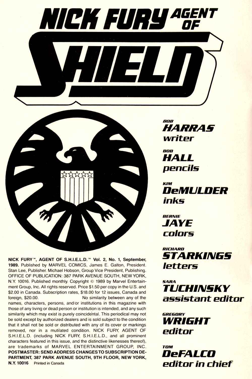 Read online Nick Fury, Agent of S.H.I.E.L.D. comic -  Issue #1 - 2
