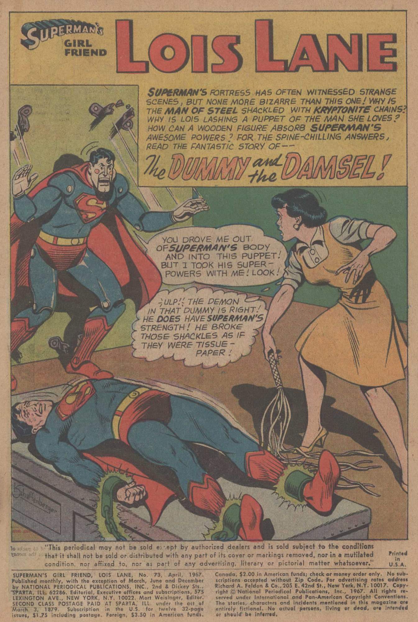 Read online Superman's Girl Friend, Lois Lane comic -  Issue #73 - 3