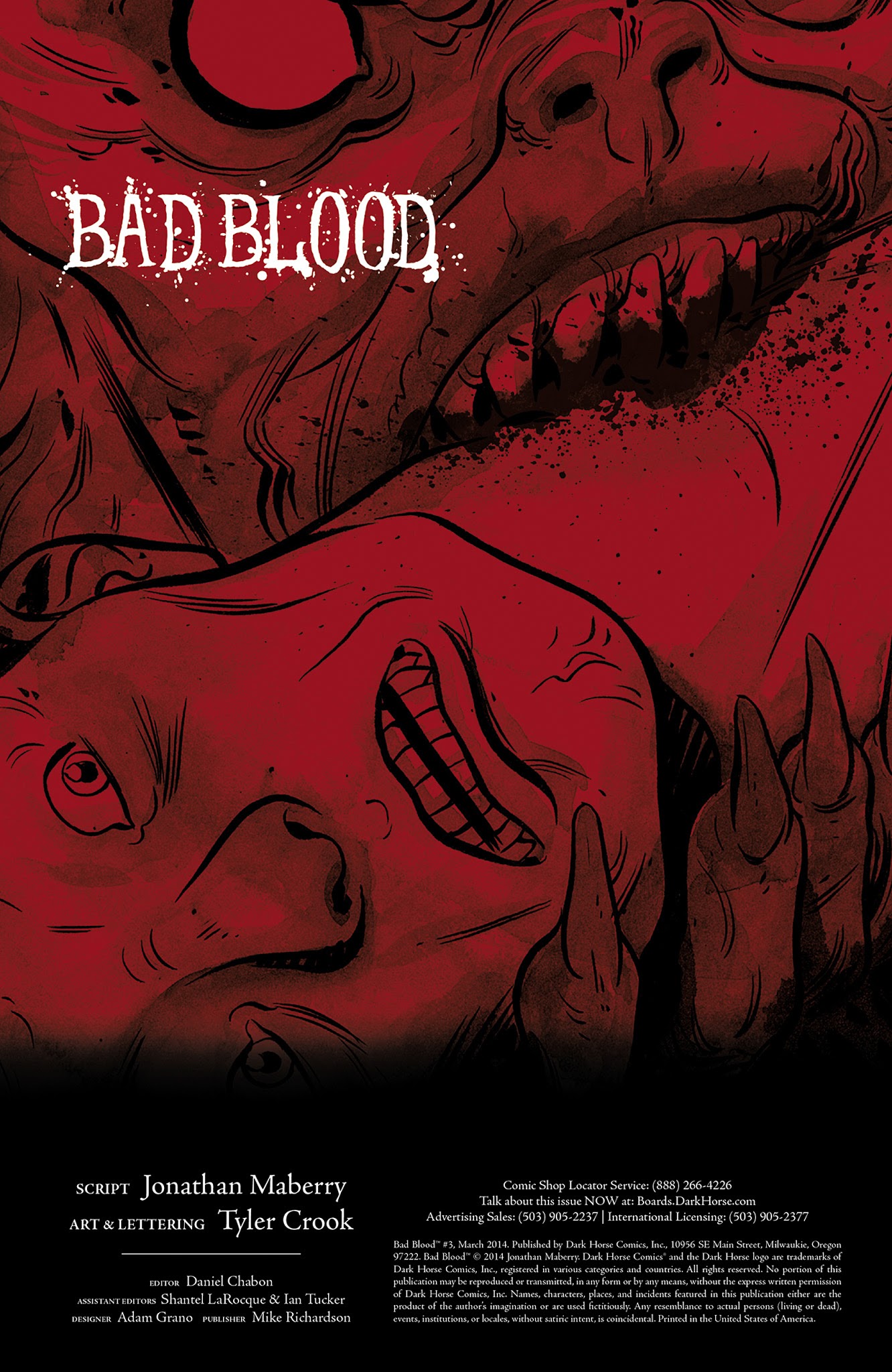 Read online Bad Blood comic -  Issue #3 - 2