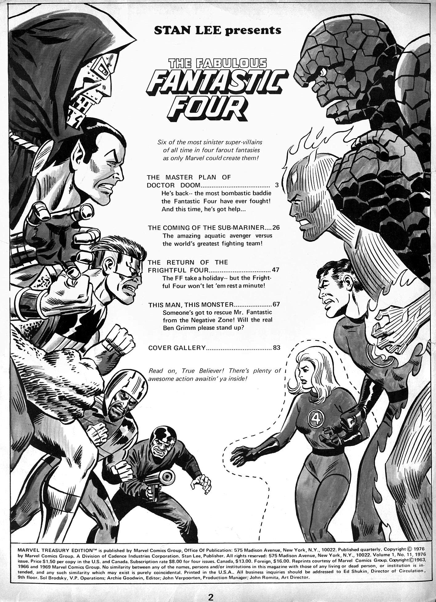 Read online Marvel Treasury Edition comic -  Issue #11 - 2