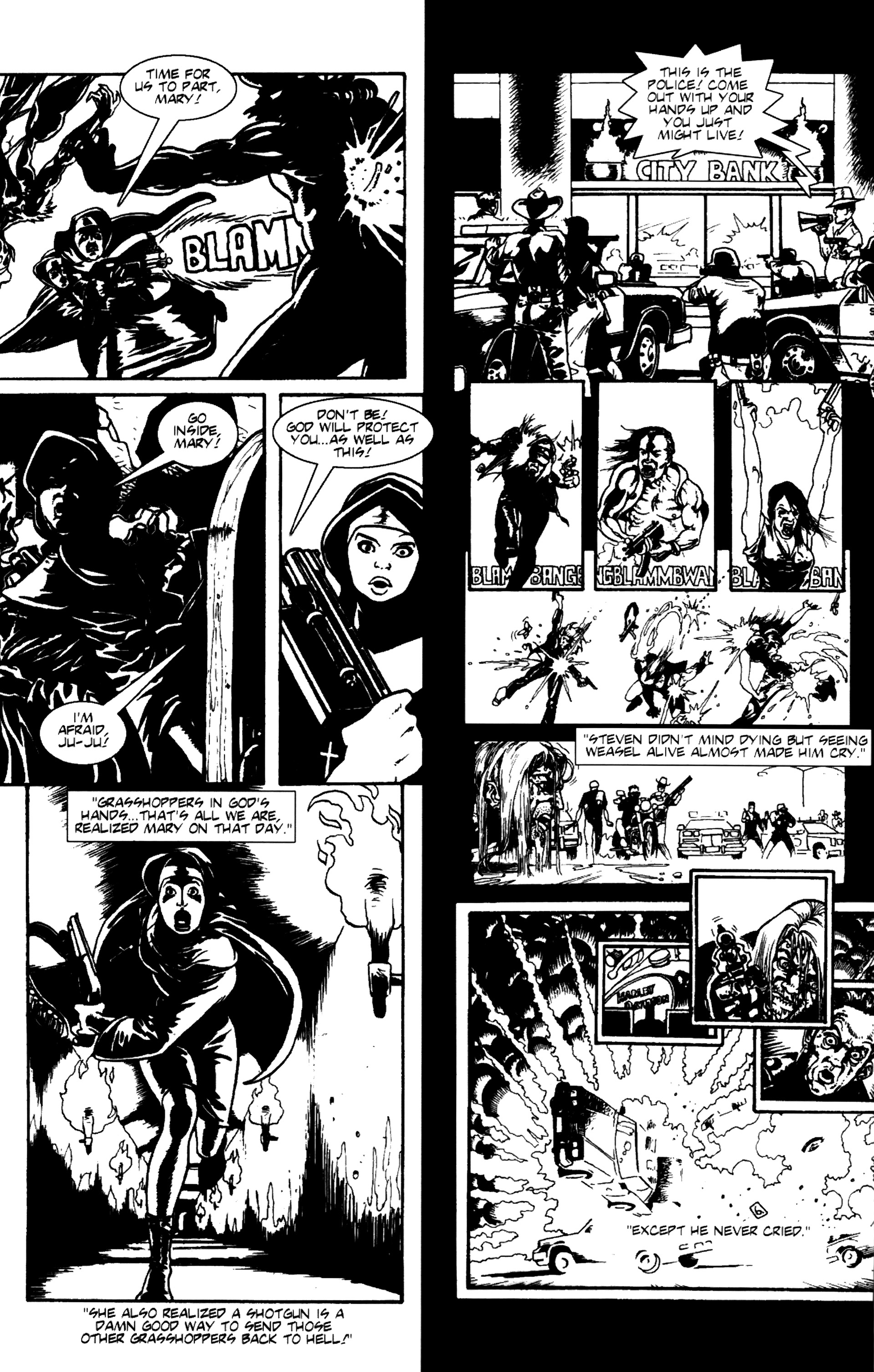 Read online Warrior Nun: Black & White comic -  Issue #2 - 24