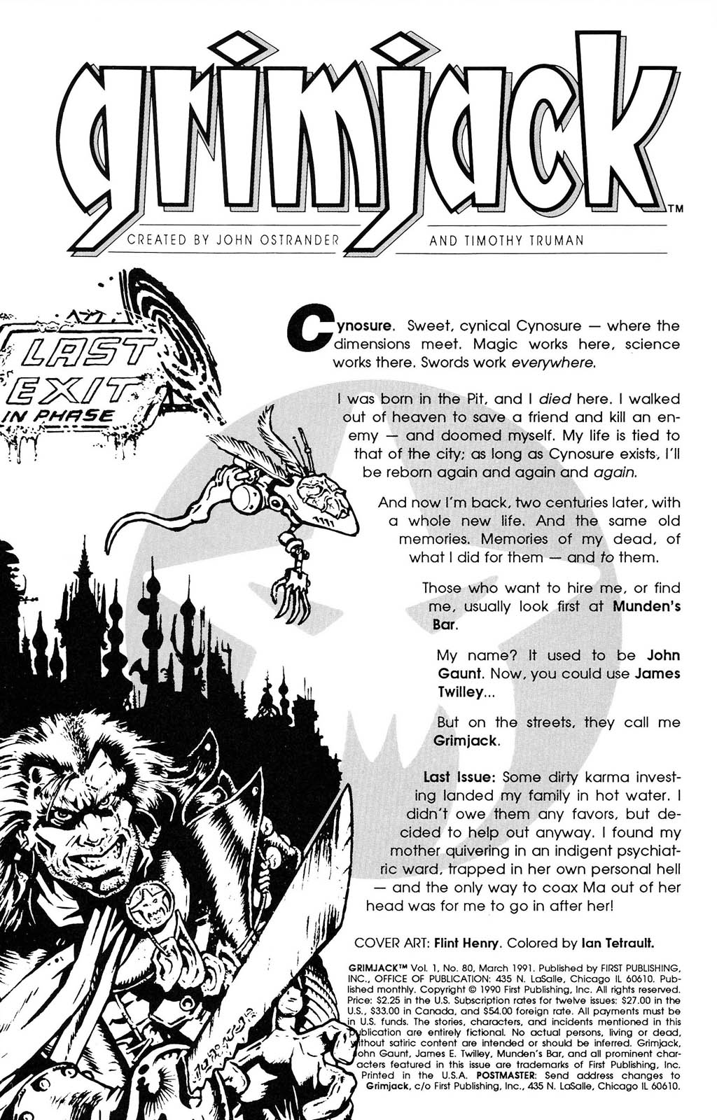 Read online Grimjack comic -  Issue #80 - 2