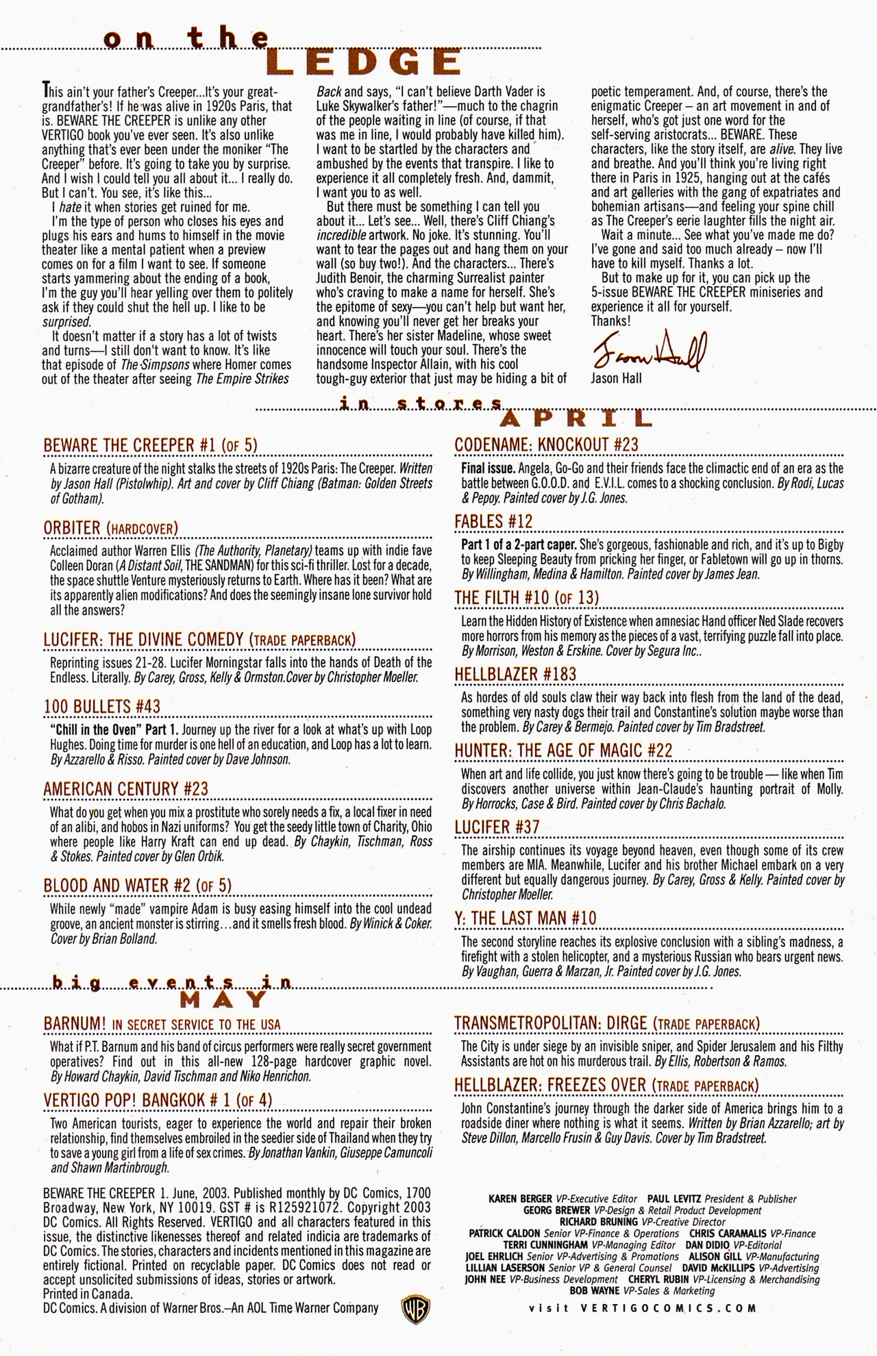 Read online Beware The Creeper (2003) comic -  Issue #1 - 25
