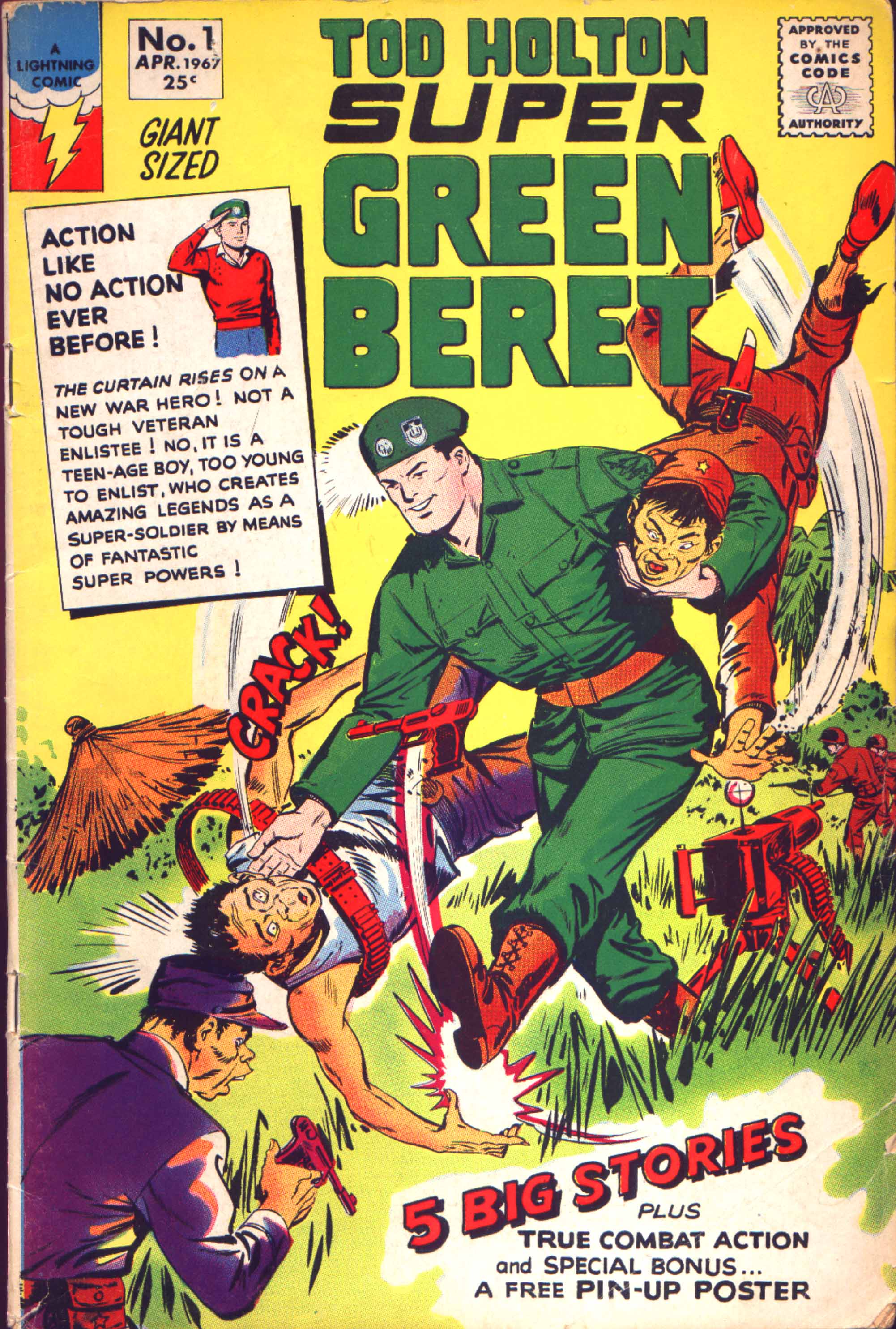 Read online Super Green Beret comic -  Issue #1 - 1