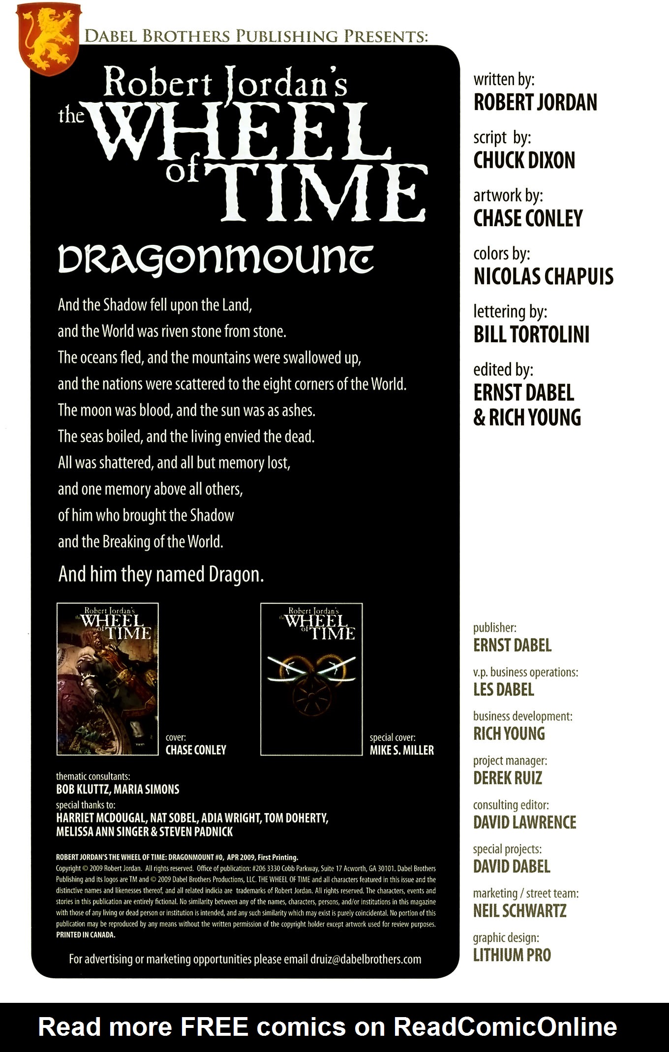 Read online Robert Jordan's Wheel of Time: The Eye of the World comic -  Issue #0 - 3