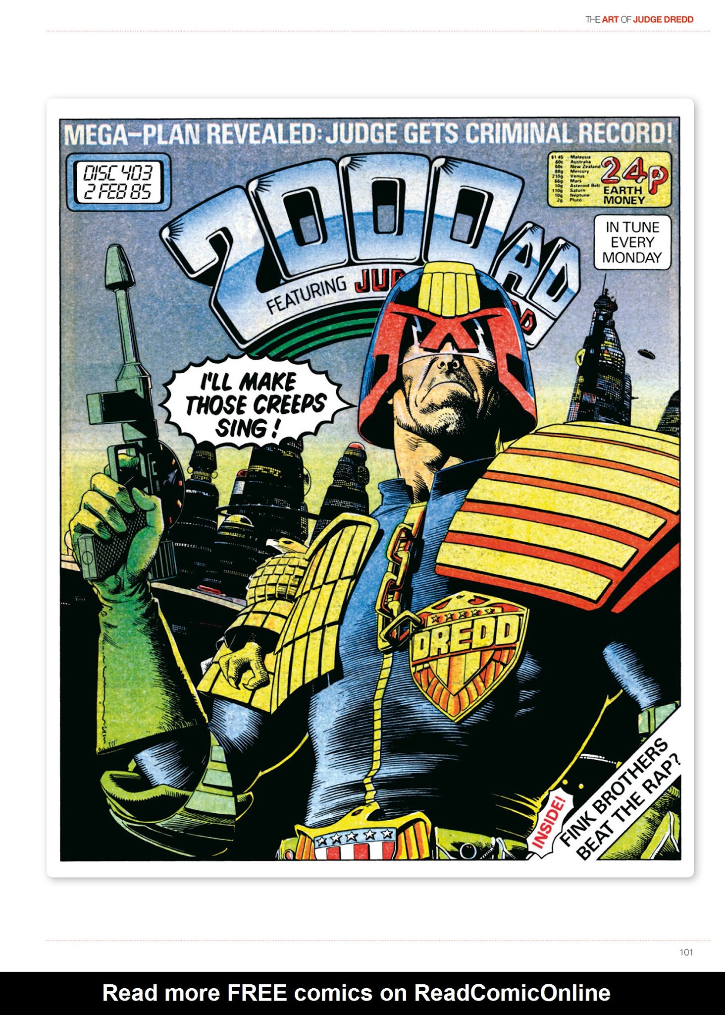 Read online The Art of Judge Dredd: Featuring 35 Years of Zarjaz Covers comic -  Issue # TPB (Part 2) - 12