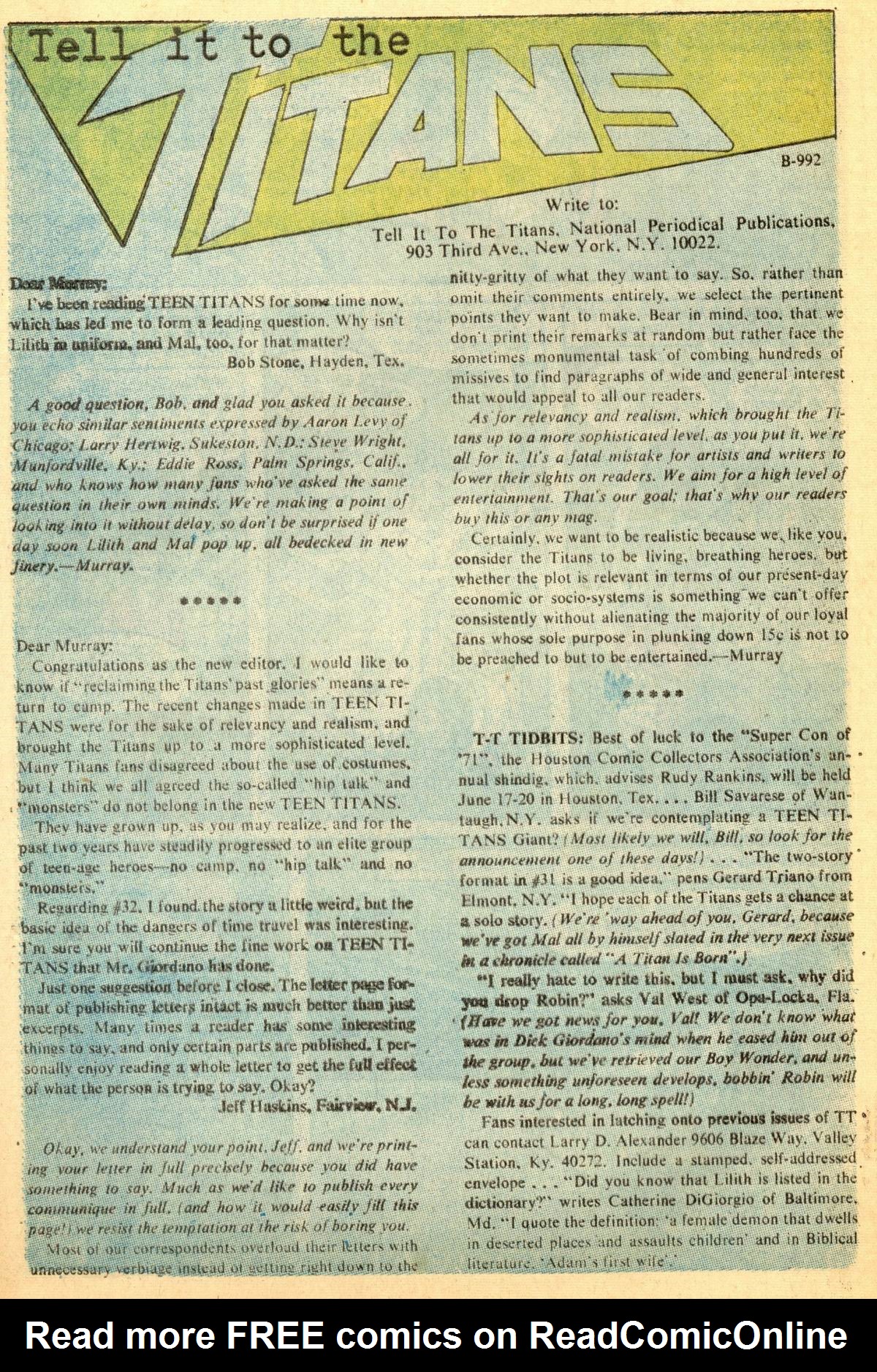 Read online Teen Titans (1966) comic -  Issue #34 - 32