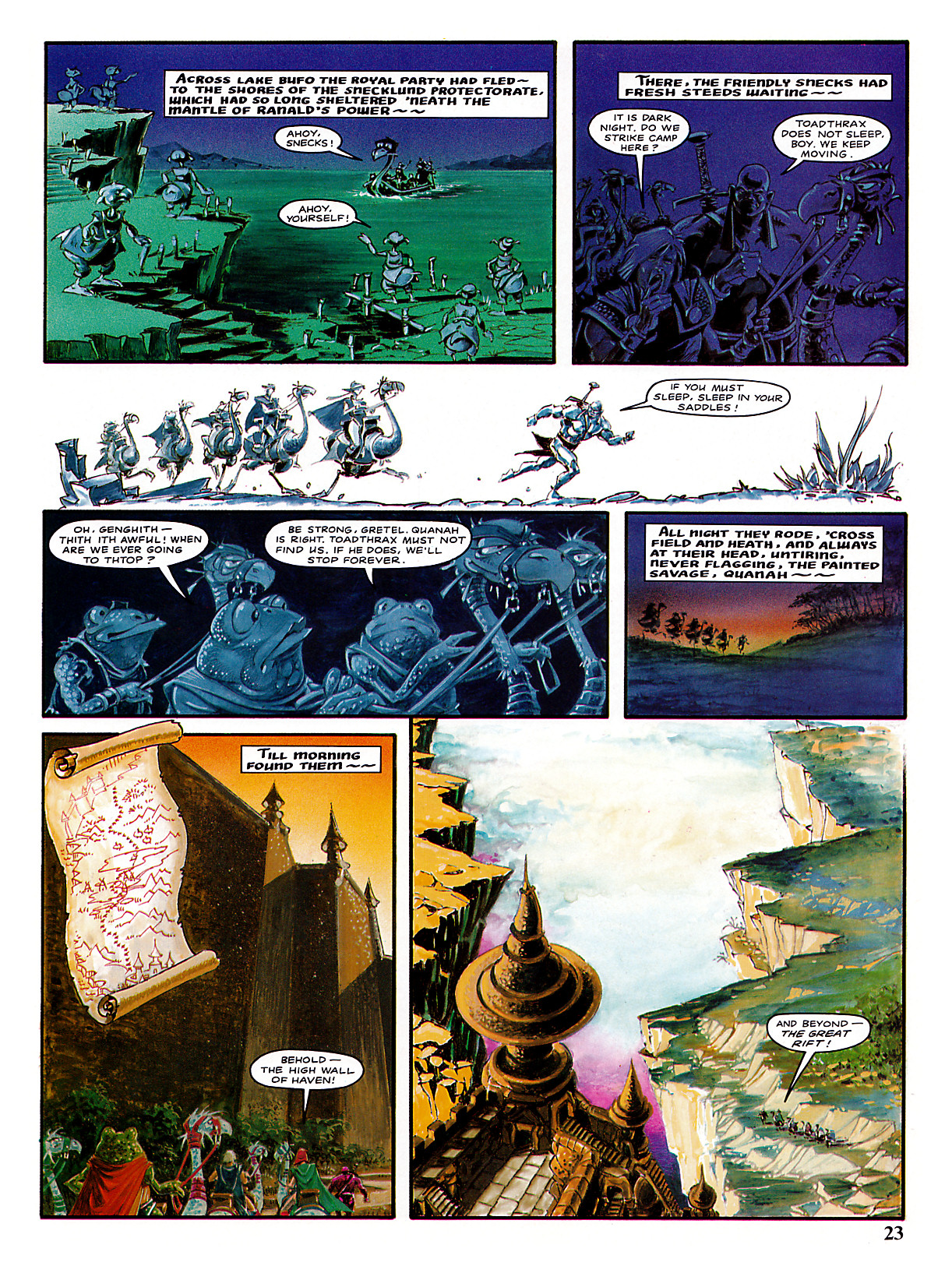 Read online Marvel Graphic Novel comic -  Issue #3 - The Chronicles of Genghis Grimtoad - 23