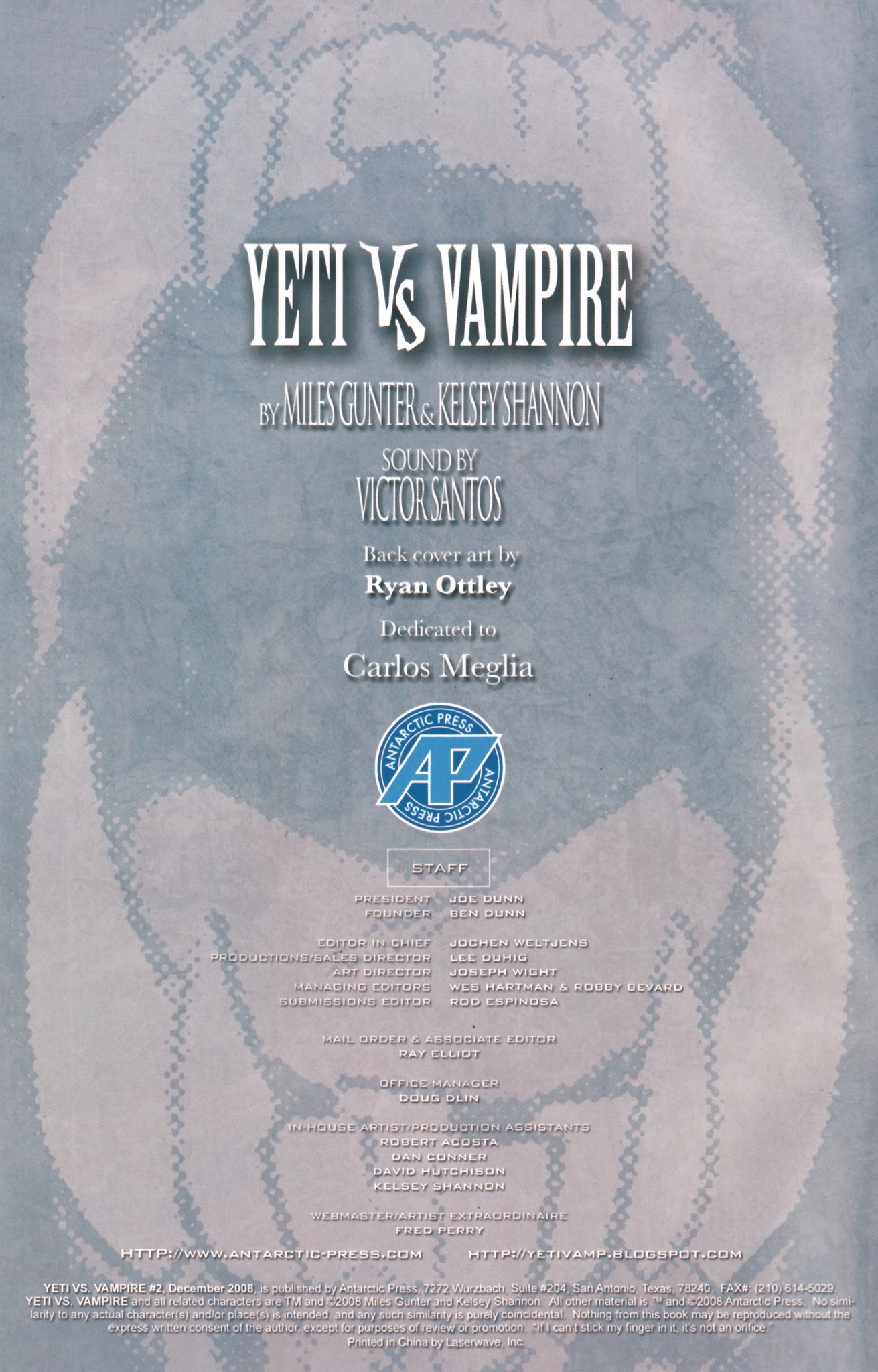 Read online Yeti vs. Vampire comic -  Issue #2 - 2