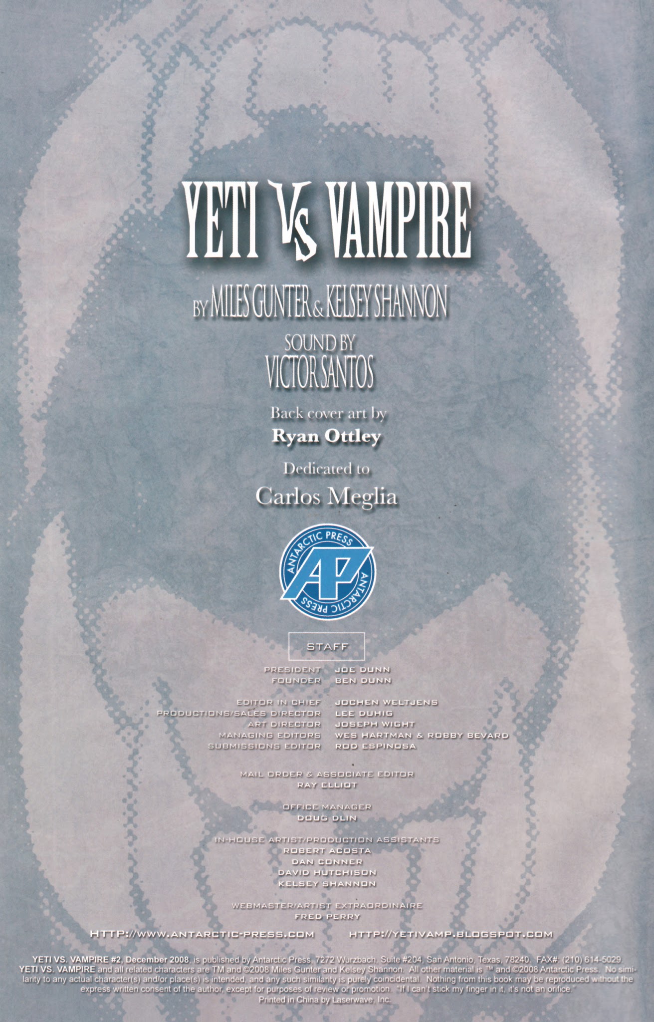 Read online Yeti vs. Vampire comic -  Issue #2 - 2