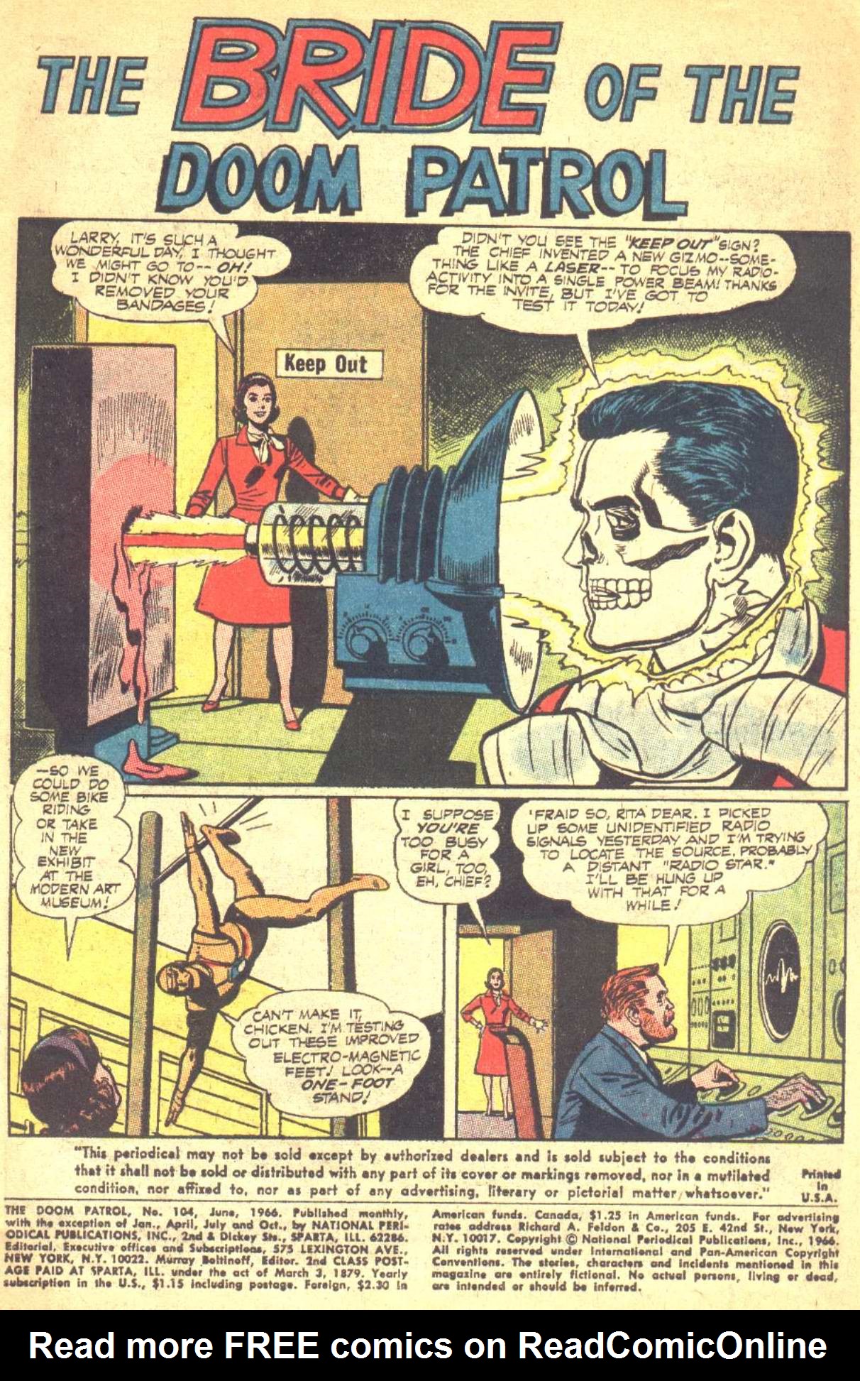 Read online Doom Patrol (1964) comic -  Issue #104 - 2