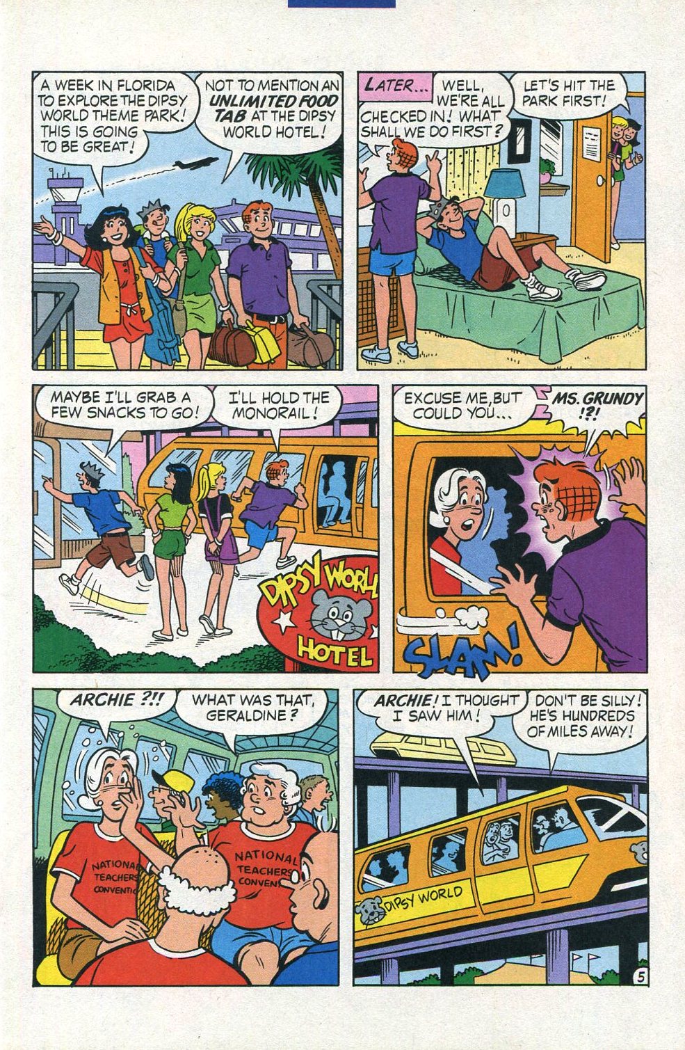 Read online Archie's Vacation Special comic -  Issue #5 - 7