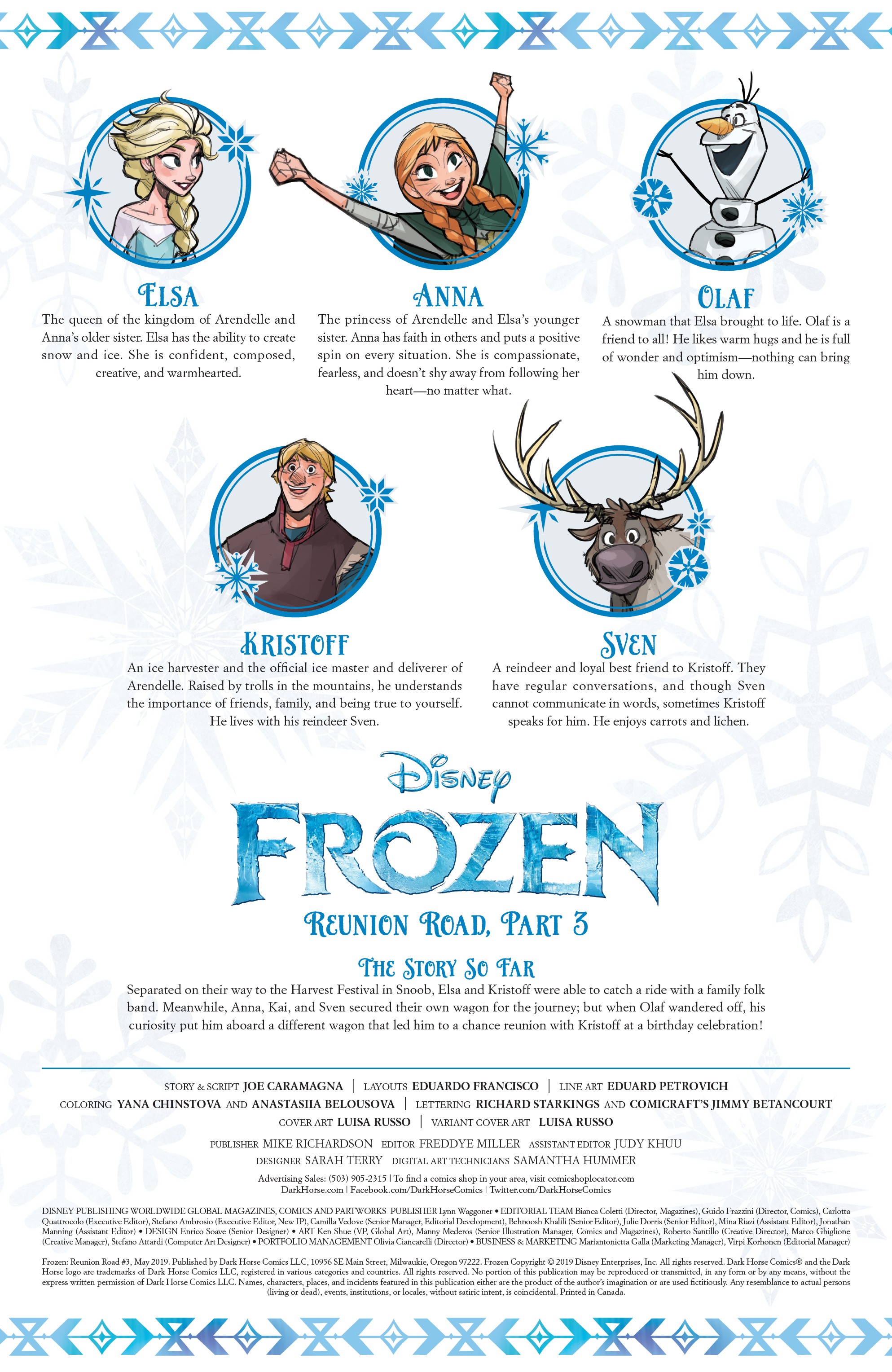 Read online Disney Frozen: Reunion Road comic -  Issue #3 - 2