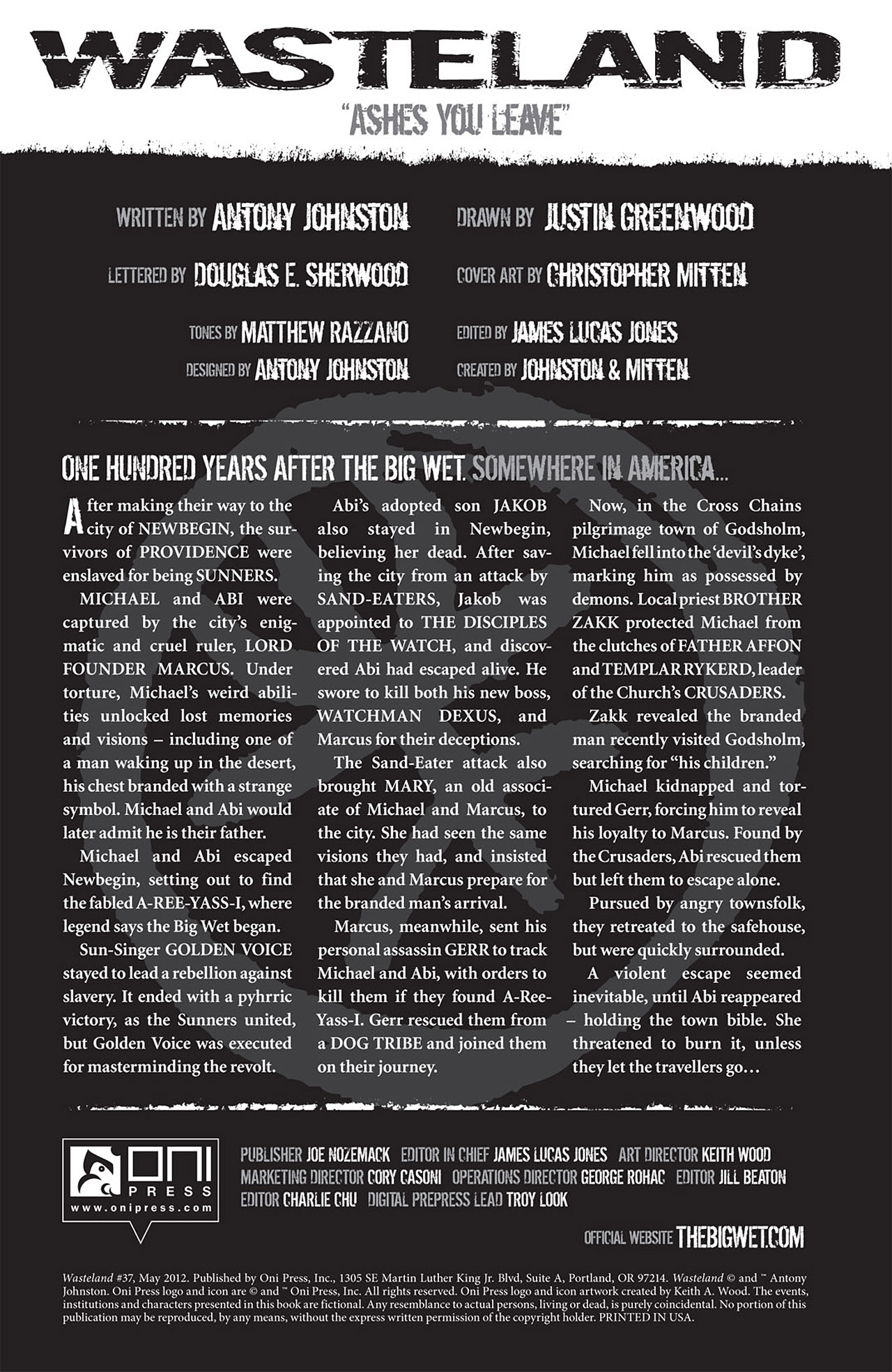 Read online Wasteland (2006) comic -  Issue #37 - 2