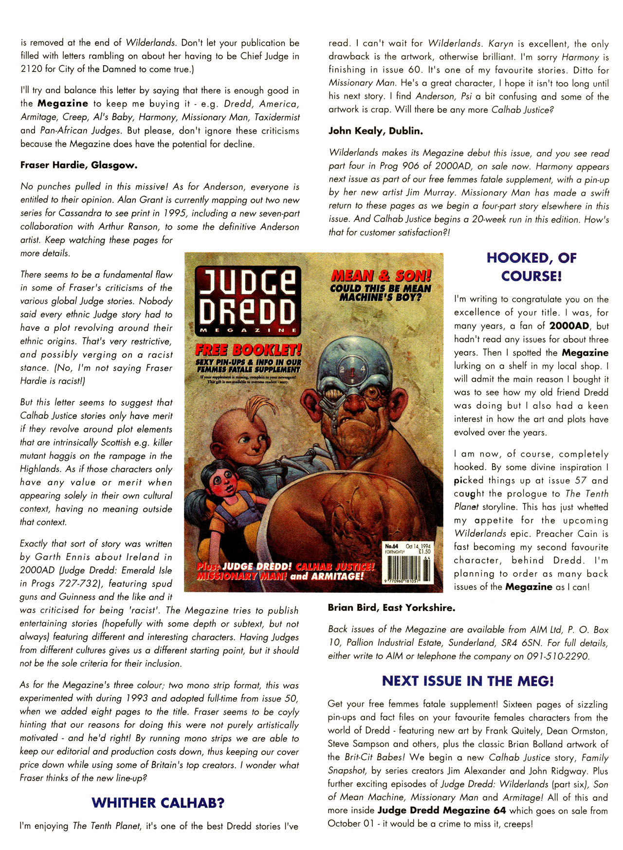 Read online Judge Dredd: The Megazine (vol. 2) comic -  Issue #63 - 40