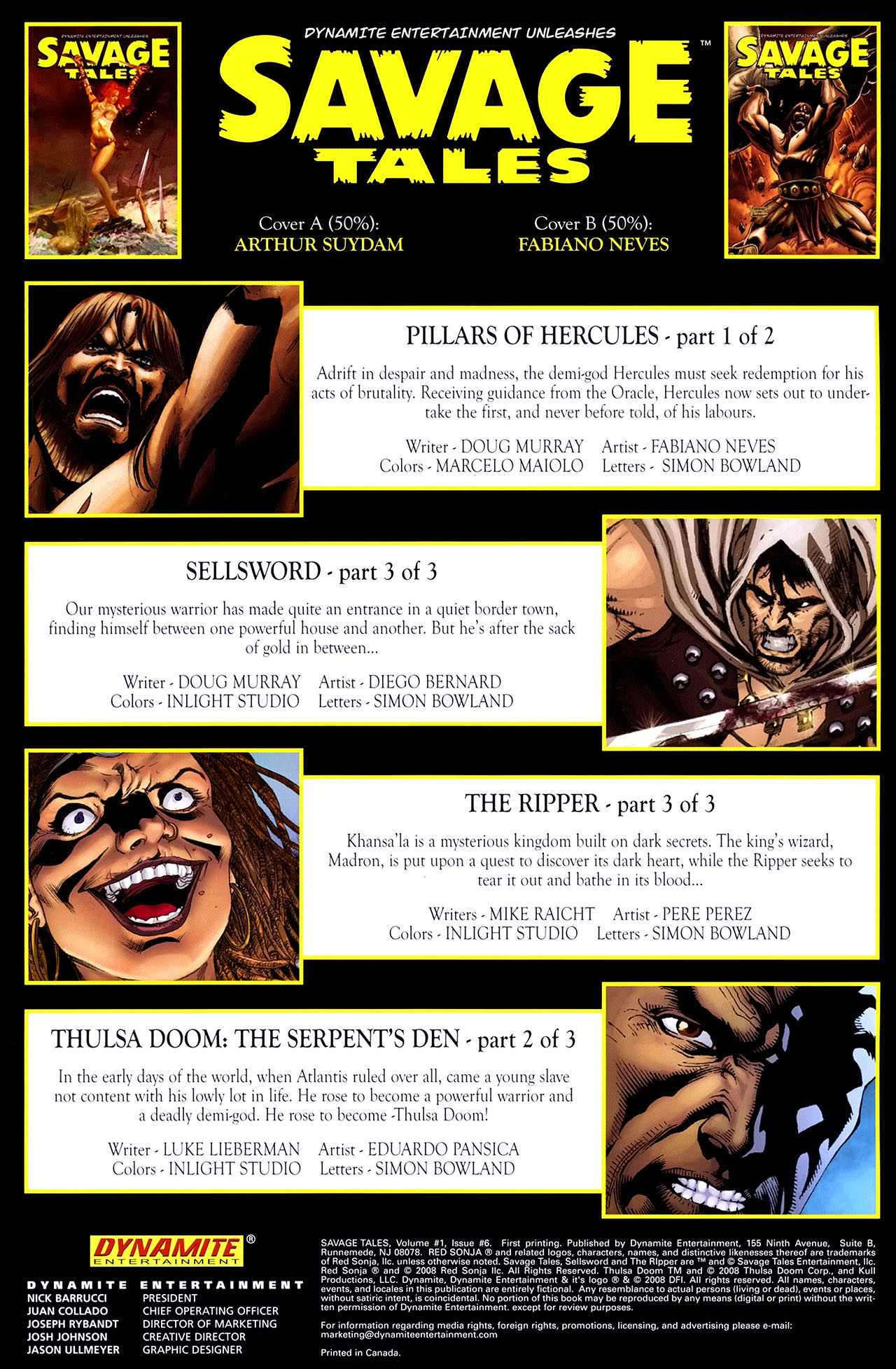 Read online Savage Tales (2007) comic -  Issue #6 - 2