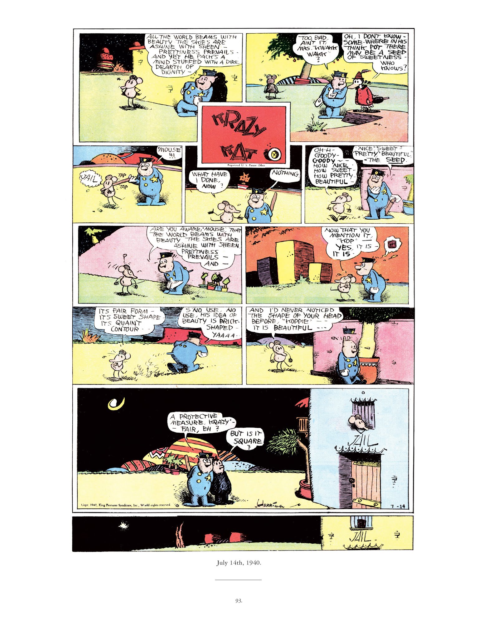 Read online Krazy & Ignatz comic -  Issue # TPB 11 - 93