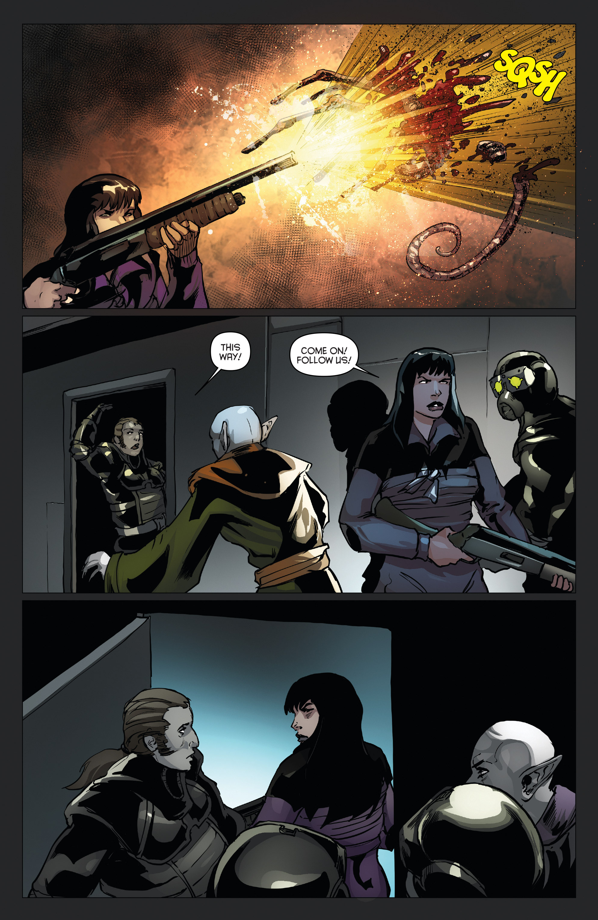 Read online Aliens/Vampirella comic -  Issue #6 - 11