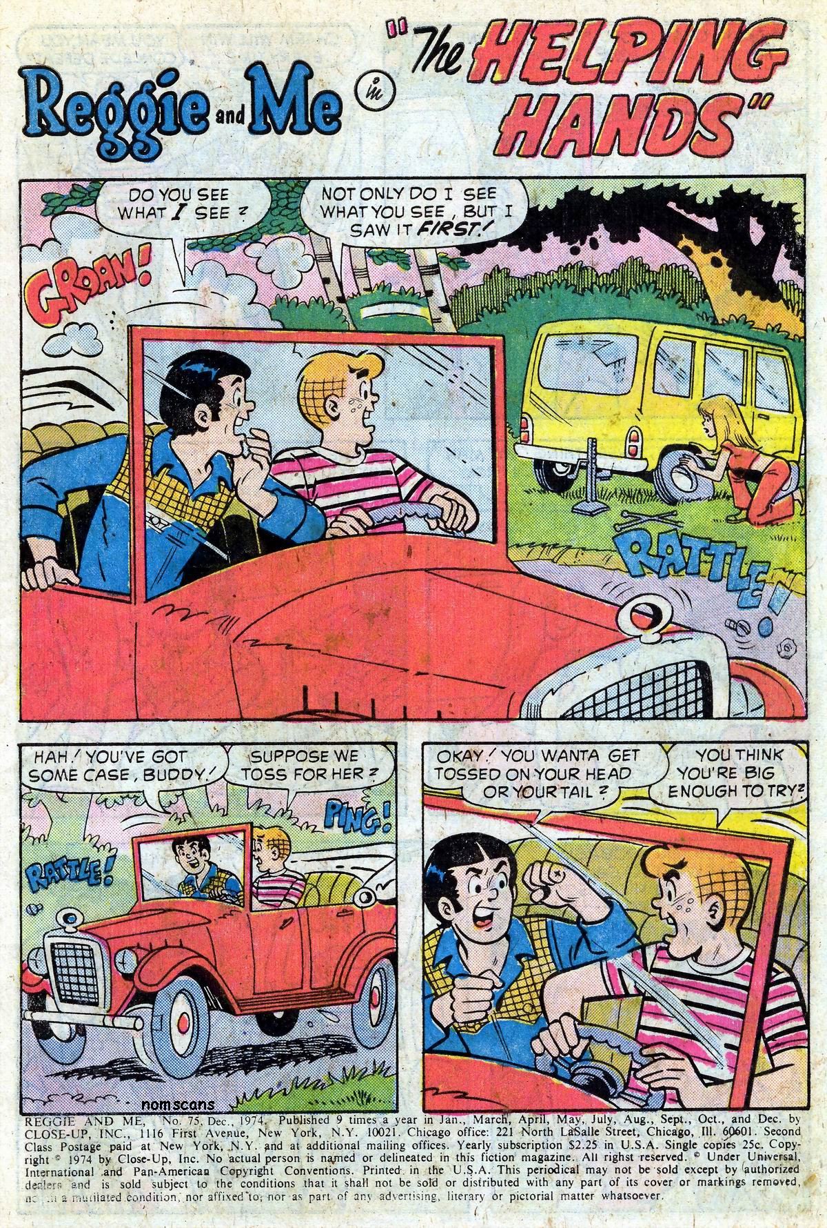 Read online Reggie and Me (1966) comic -  Issue #75 - 2