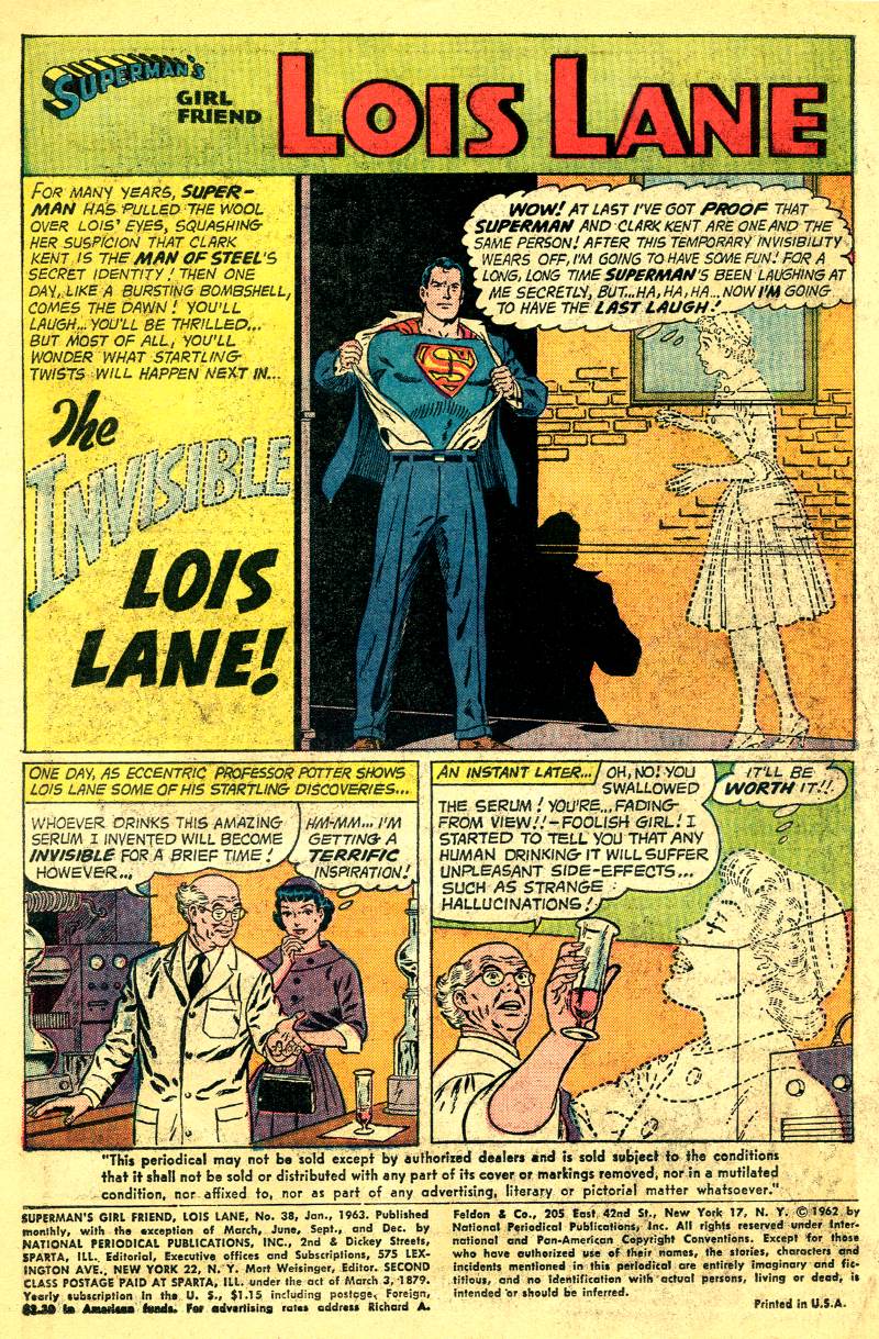 Read online Superman's Girl Friend, Lois Lane comic -  Issue #38 - 3
