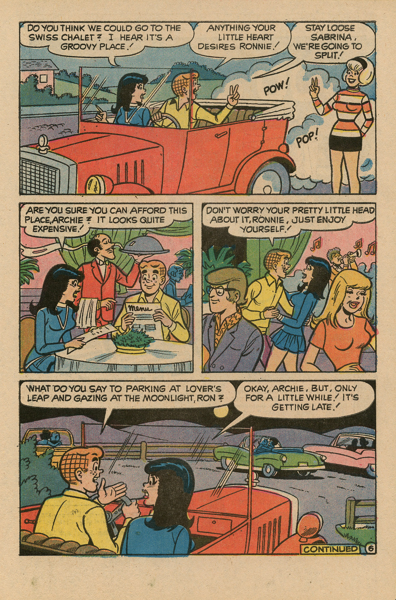 Read online Archie's TV Laugh-Out comic -  Issue #16 - 19