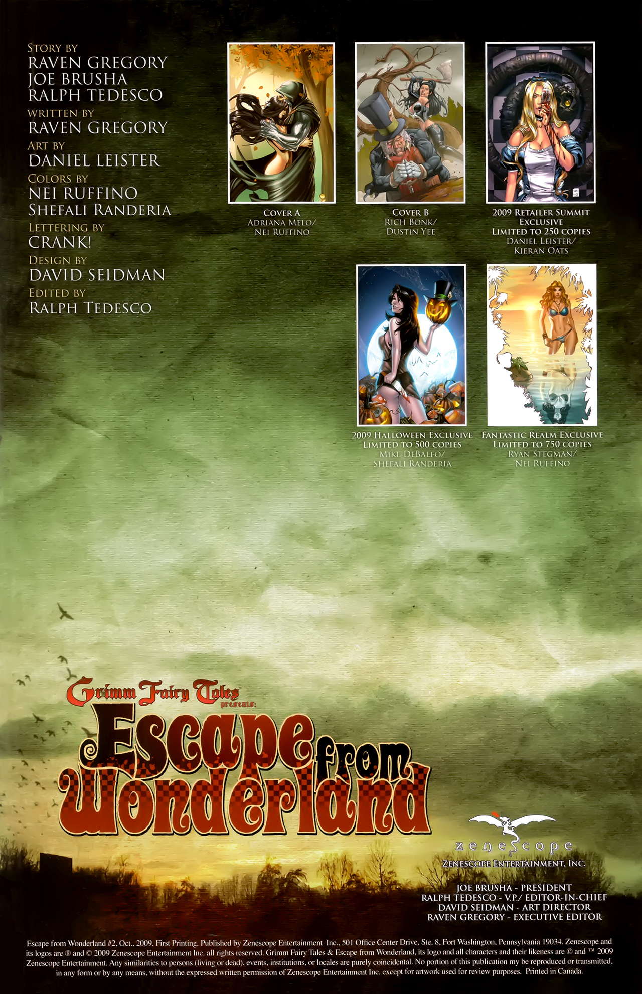 Read online Grimm Fairy Tales: Escape From Wonderland comic -  Issue #2 - 2