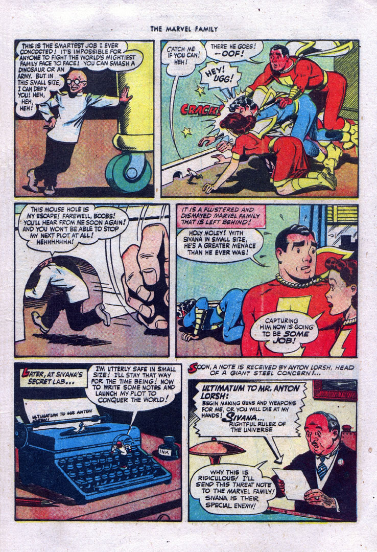 Read online The Marvel Family comic -  Issue #34 - 7