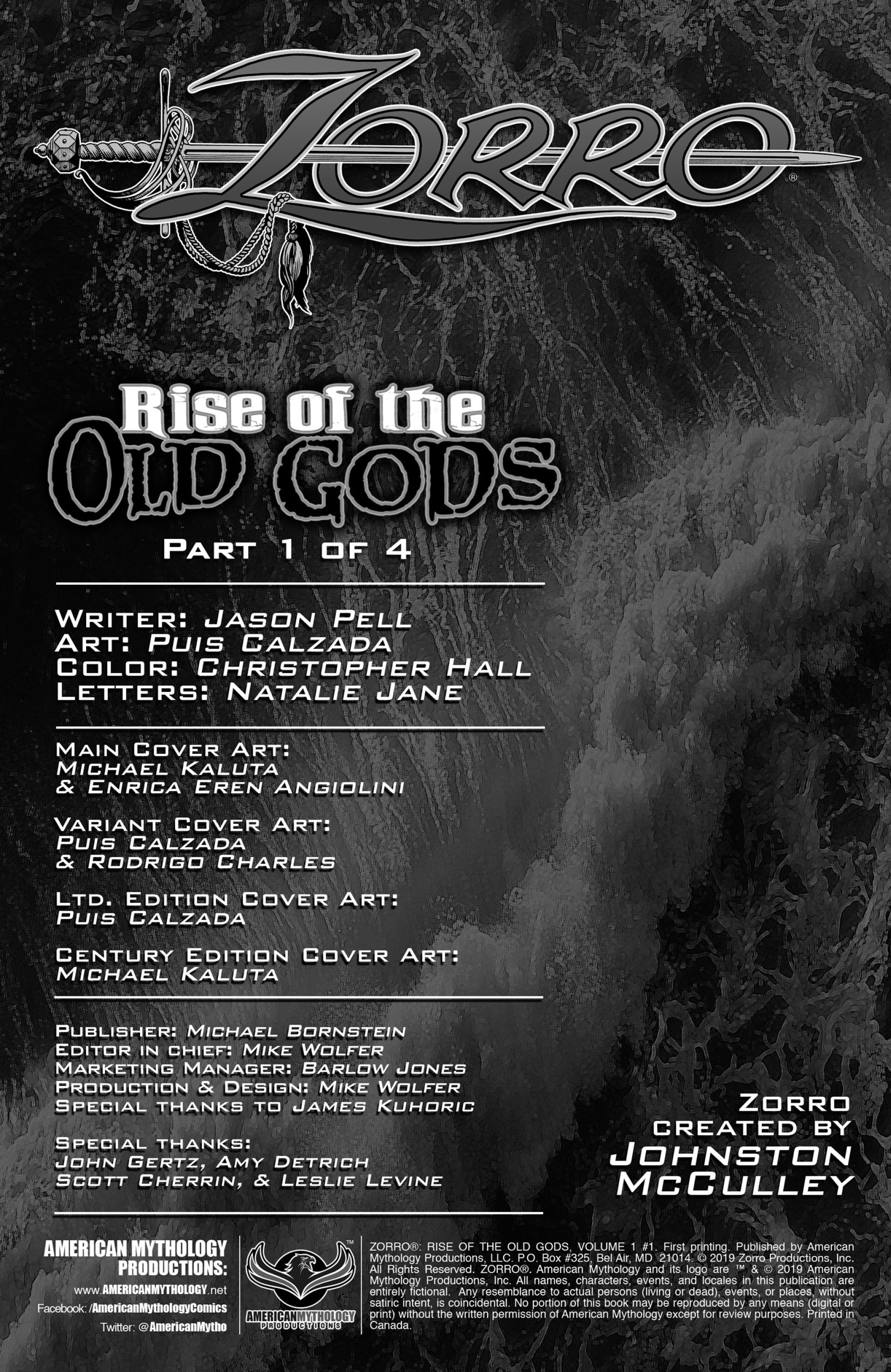 Read online Zorro: Rise of the Old Gods comic -  Issue #1 - 2