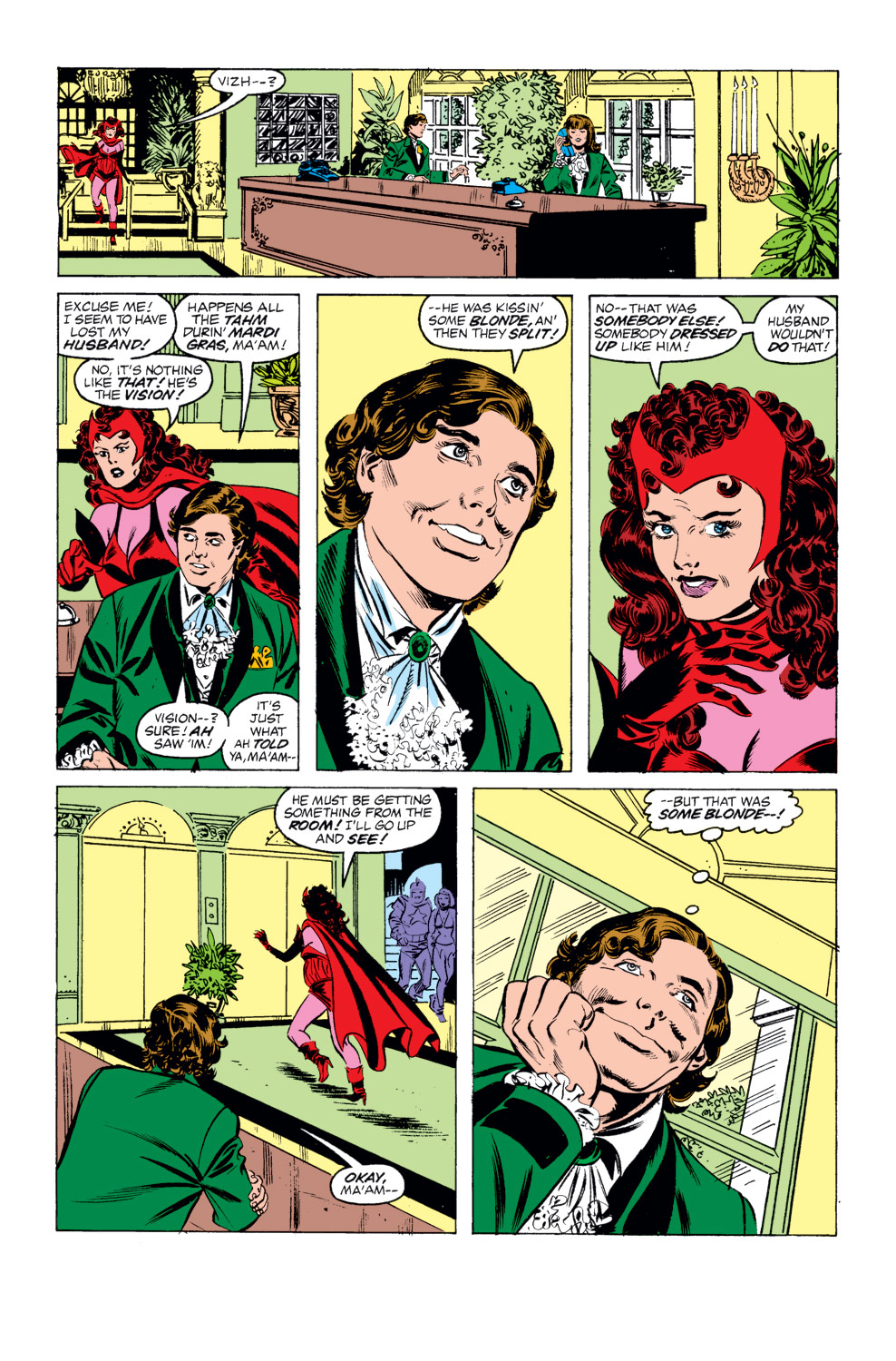 Read online The Vision and the Scarlet Witch (1985) comic -  Issue #9 - 7