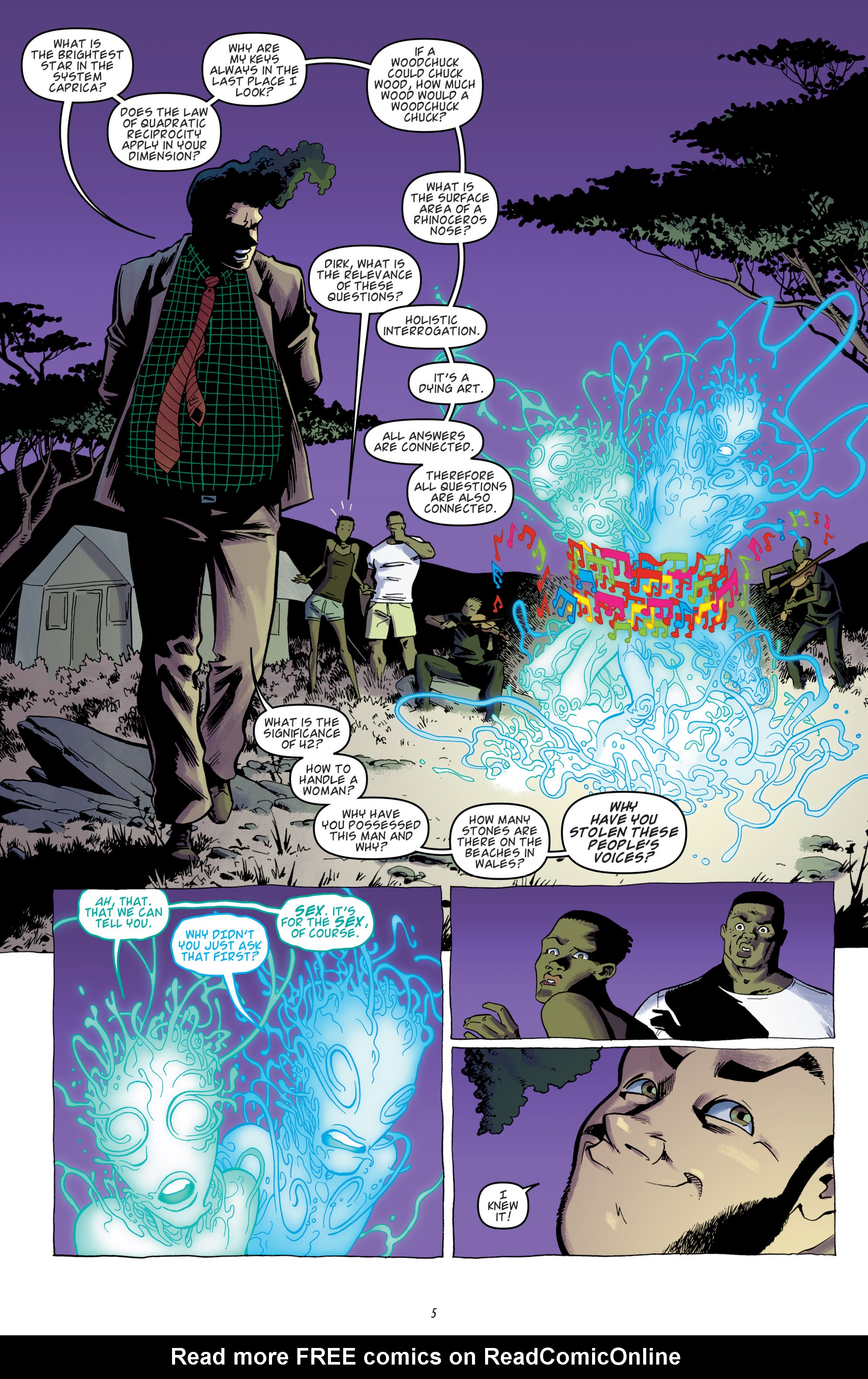 Read online Dirk Gently's Holistic Detective Agency: A Spoon Too Short comic -  Issue #5 - 7