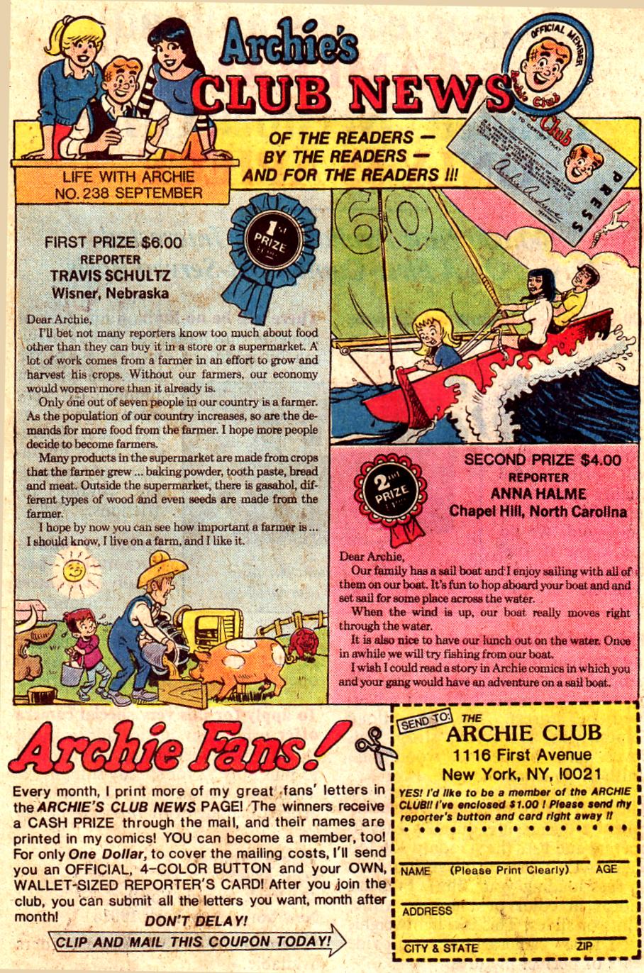 Read online Life With Archie (1958) comic -  Issue #238 - 20