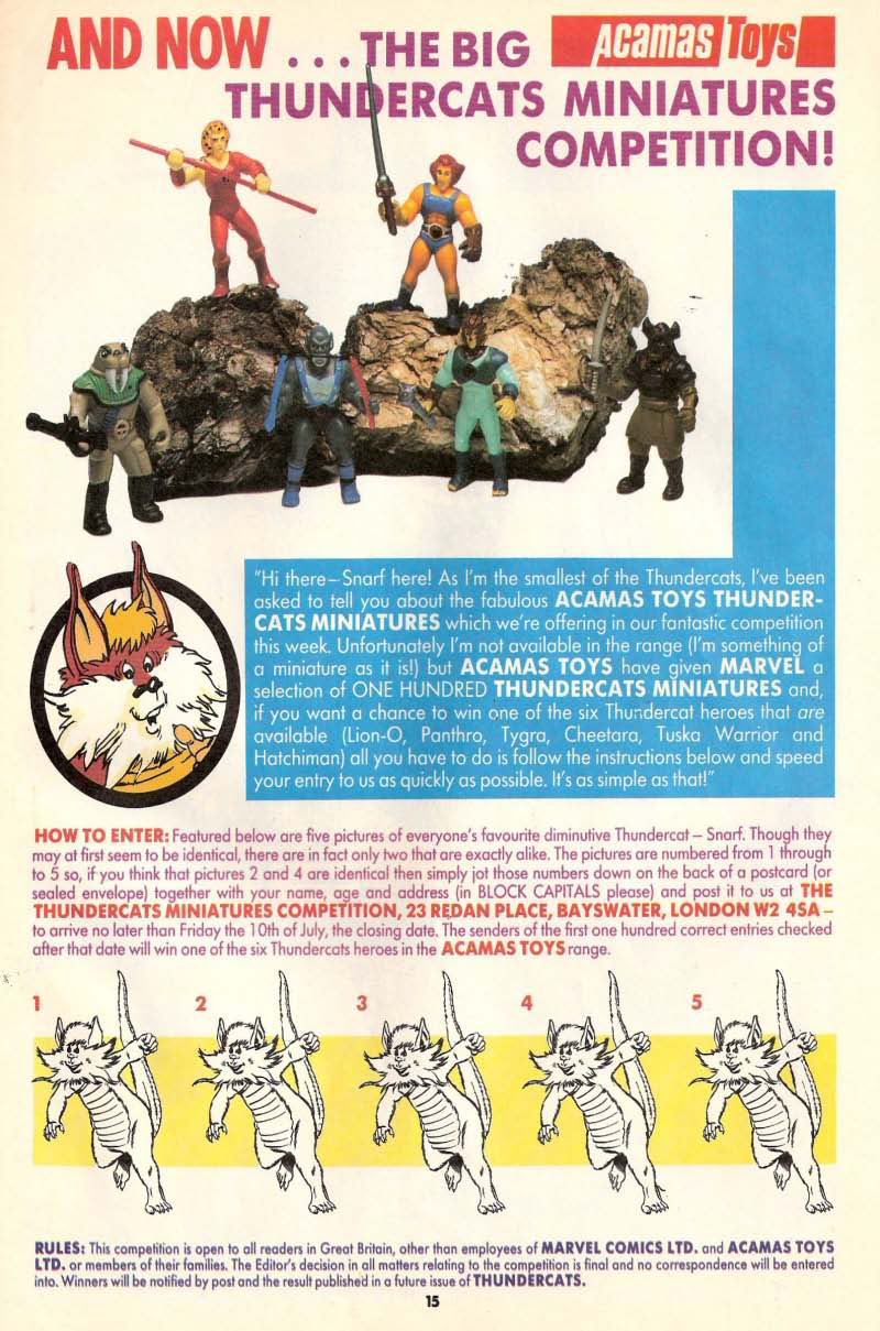 Read online ThunderCats (1987) comic -  Issue #16 - 15