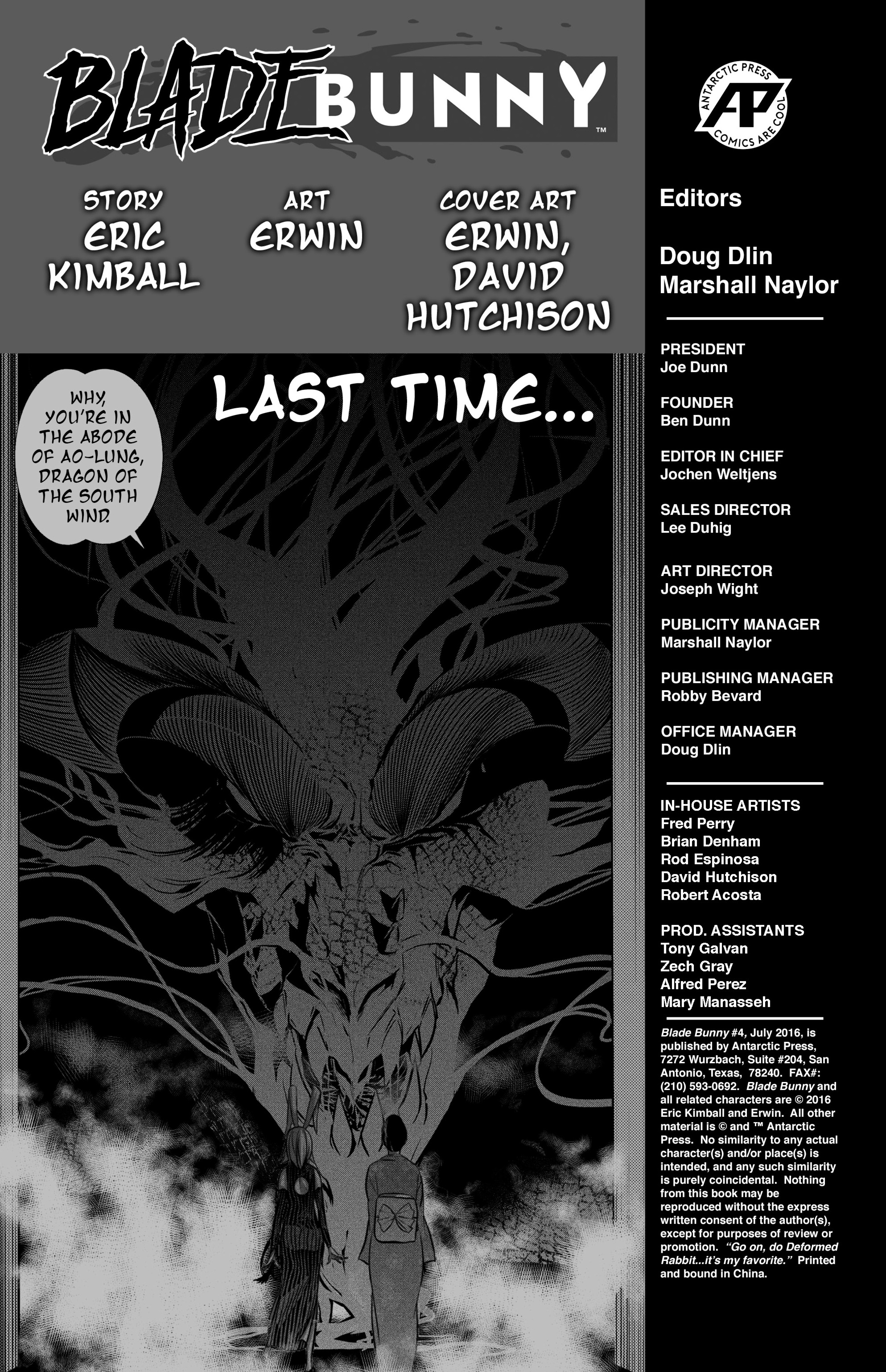 Read online Blade Bunny Vol.1 comic -  Issue #4 - 3